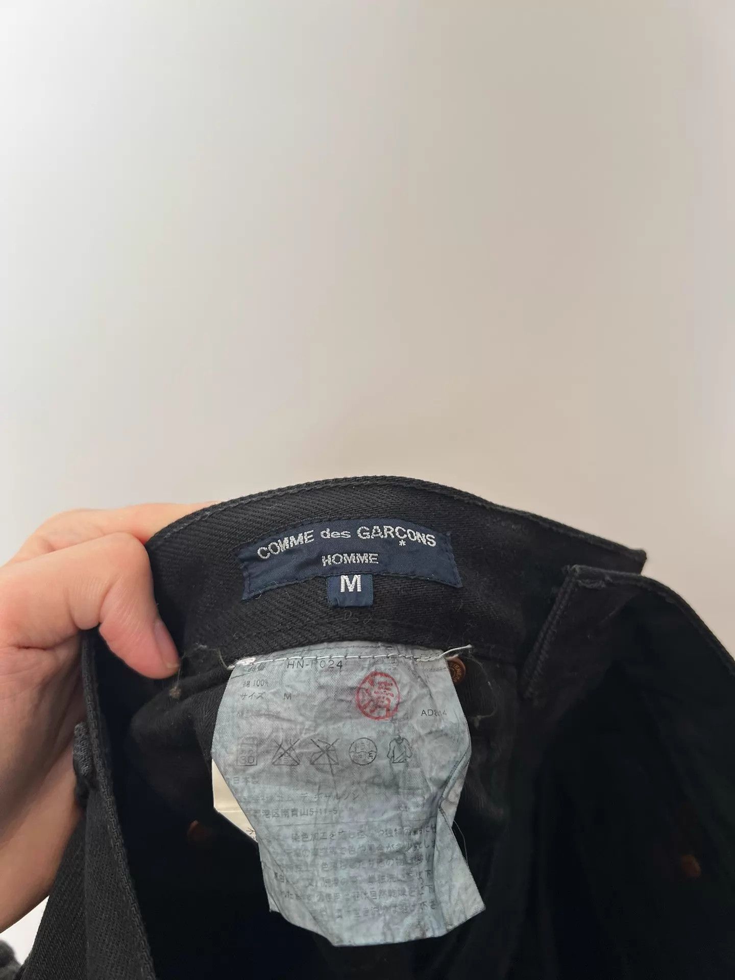 Comme des Garcons Comme des Garçons Black Denim Brass Corduroy Back Pocket Size US 32 / EU 48 - 7 Thumbnail