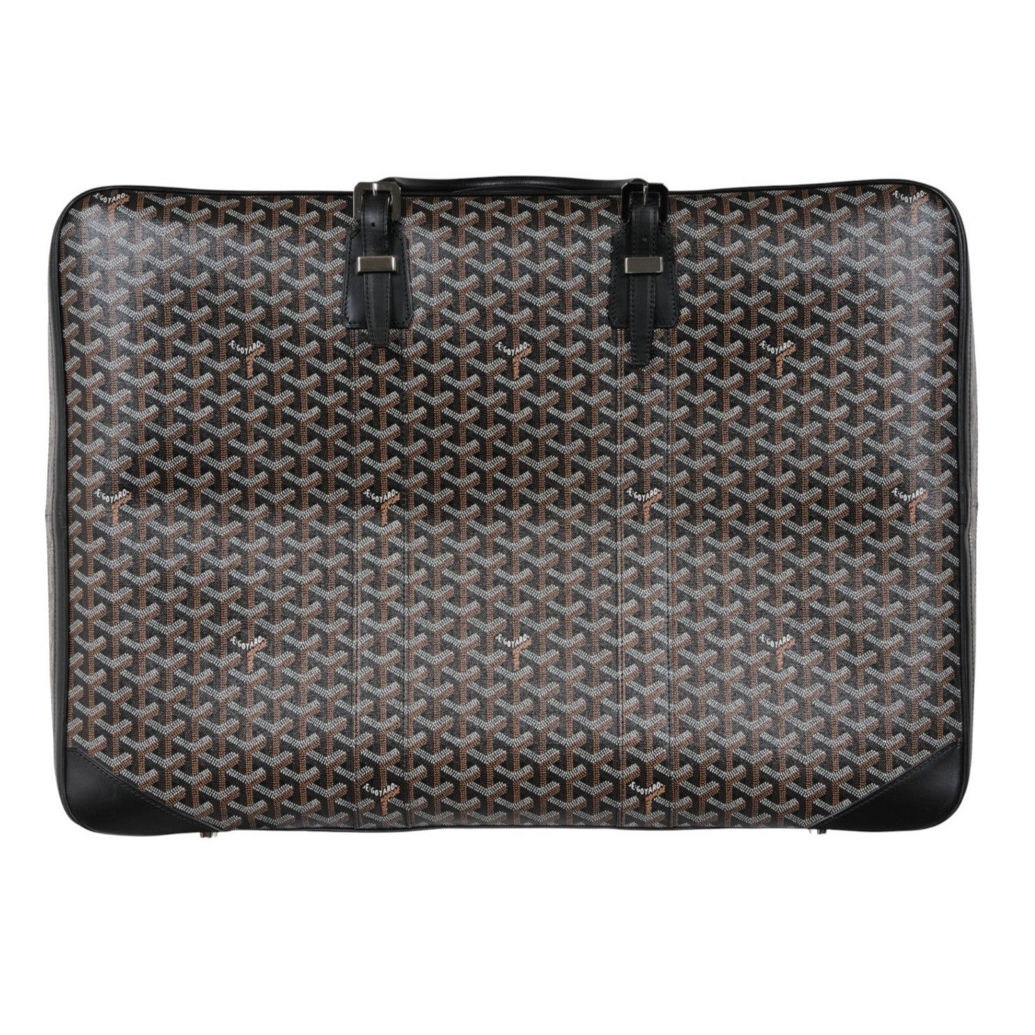Goyard Black Goyardine Canvas Leather Majordome 60 Travel Size ONE SIZE - 19 Thumbnail