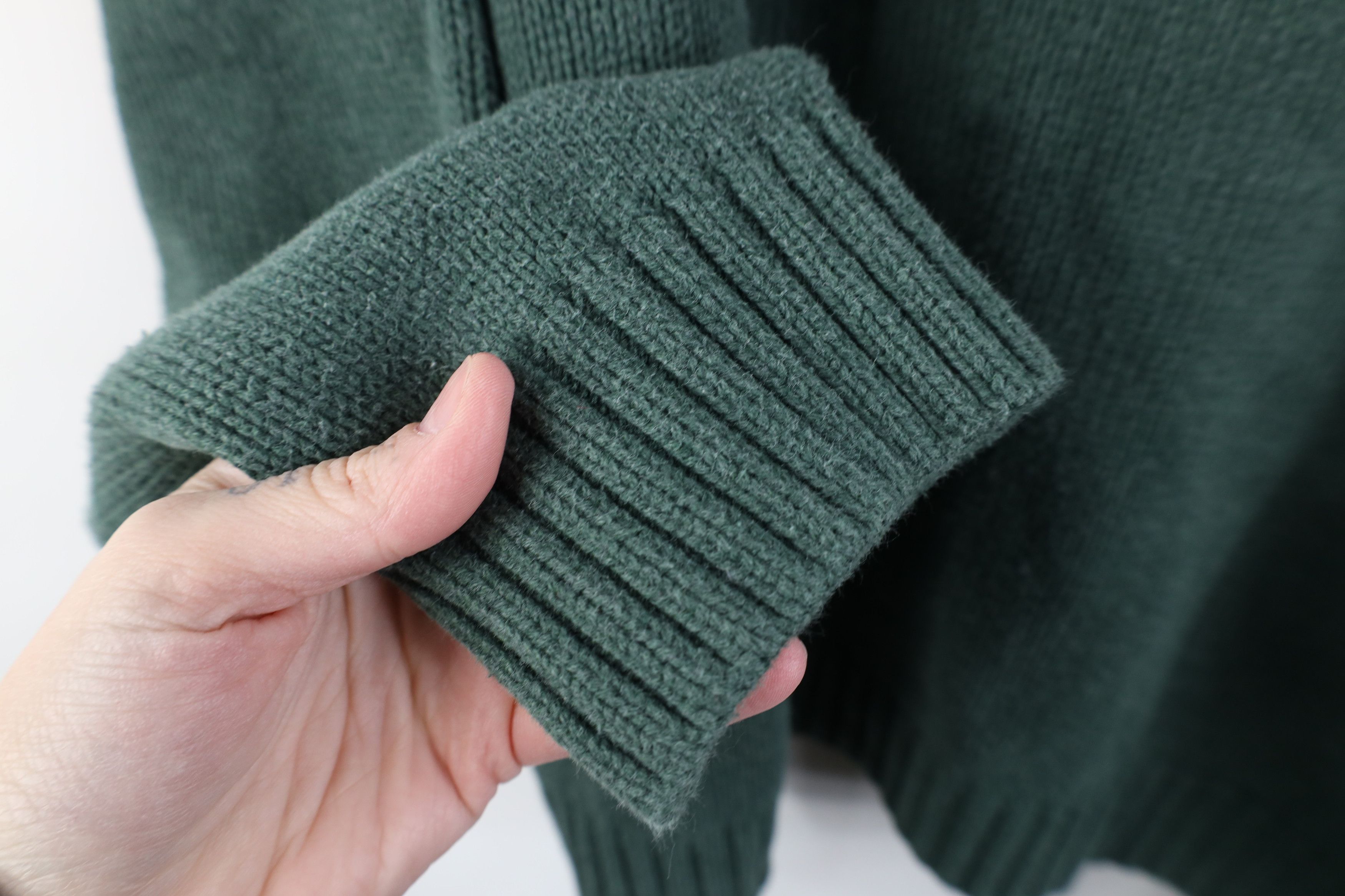 Chaps Vintage Y2K Chaps Ribbed Knit 1/4 Half Zip Sweater Green Size US XXL / EU 58 / 5 - 8 Thumbnail