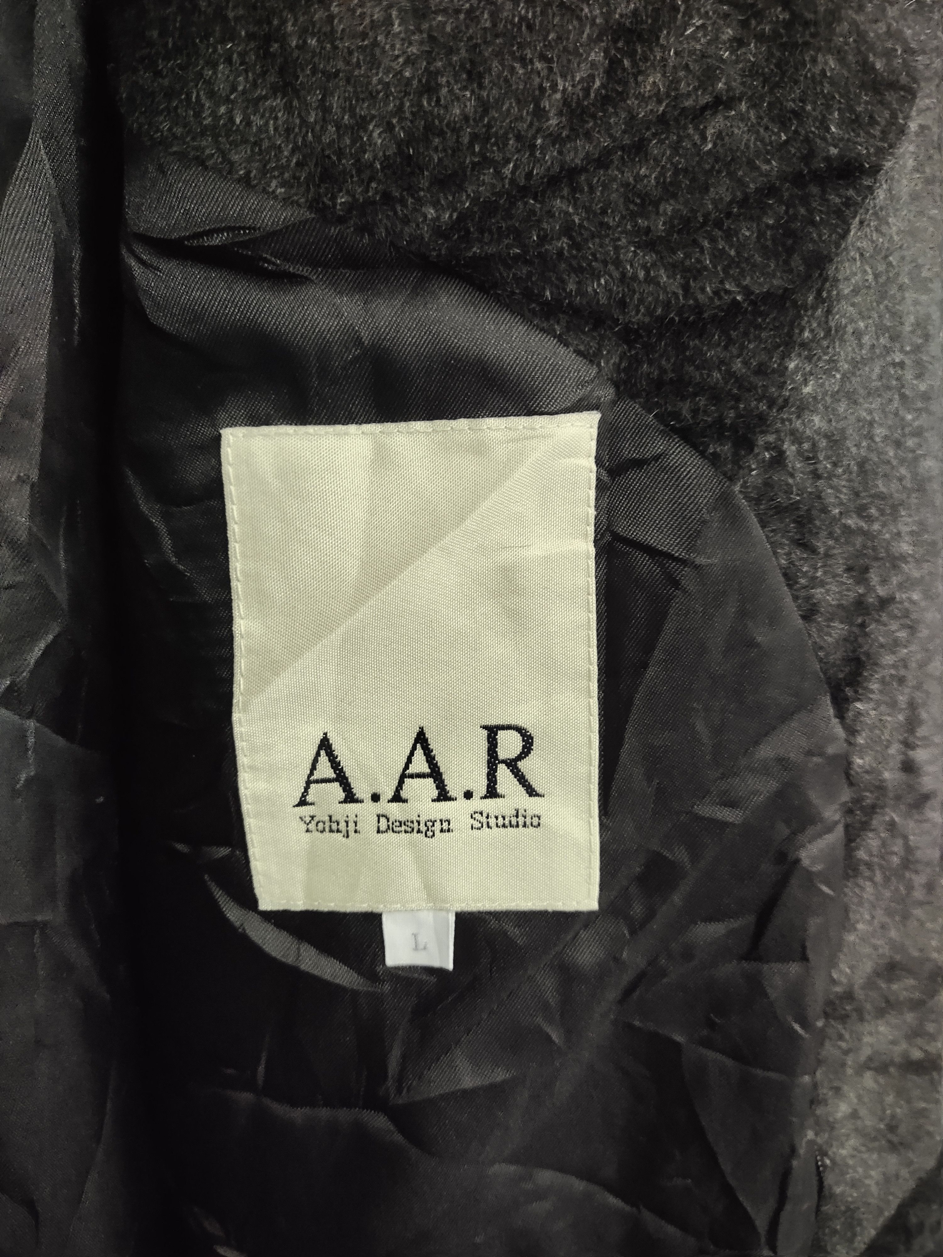 Japanese Brand × Yohji Yamamoto Vintage A.A.R by Yohji Yamamoto Wool Long Jacket Size US L / EU 52-54 / 3 - 5 Thumbnail