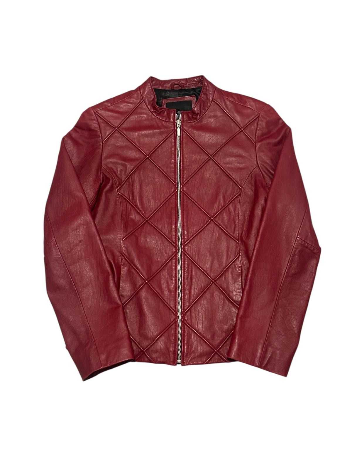Mossimo Wine Red Mossimo Leather Jacket | Medium | Perfect Condition Size M / US 6-8 / IT 42-44 - 1 Thumbnail