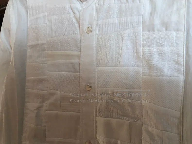 Junya Watanabe Junya Watanabe Front Different Materials Patchwork Shirt Size L / US 10 / IT 46 - 3 Thumbnail