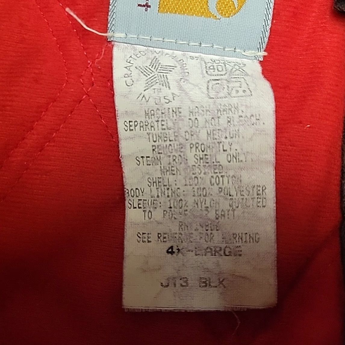 Carhartt VINTAGE Carhartt Santa Fe Jacket Mens 4XL Black Quilt Lined Made in USA Jacket Mens 4XL Black Quilt Lined Carhartt Santa Fe Jacket USA Size US XXL / EU 58 / 5 - 6 Thumbnail