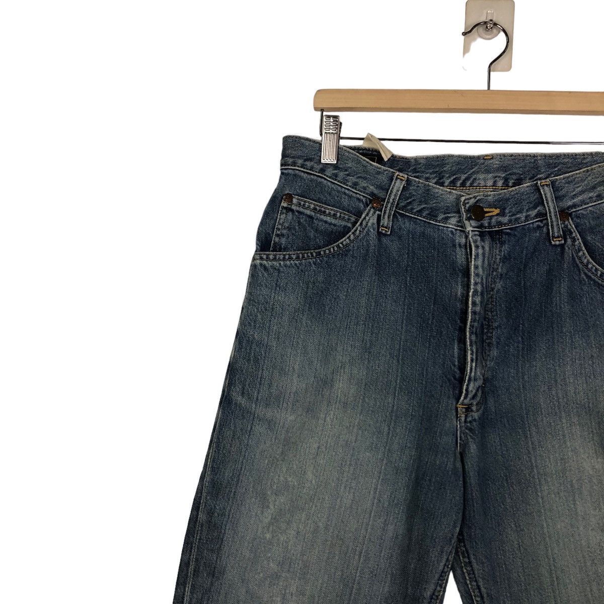 Japanese Brand 🔥Vintage Lee Rider Denim Jeans Union Made Size US 32 / EU 48 - 7 Thumbnail