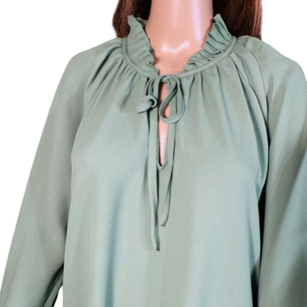 Vince Camuto NWT New $89 Vince Camuto Tie Neck Citrus Splash Blouse Size Size XL / US 12-14 / IT 48-50 - 3 Thumbnail