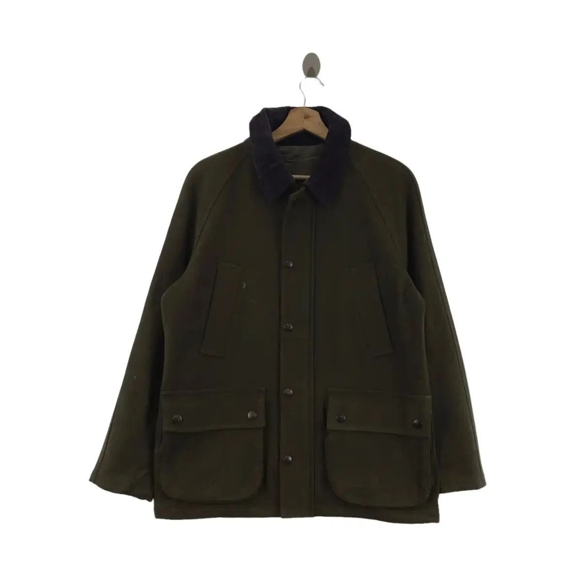 Vintage AND A Japanese Brand Snap Button Wool Khaki Coat Size US S / EU 44-46 / 1 - 1 Thumbnail