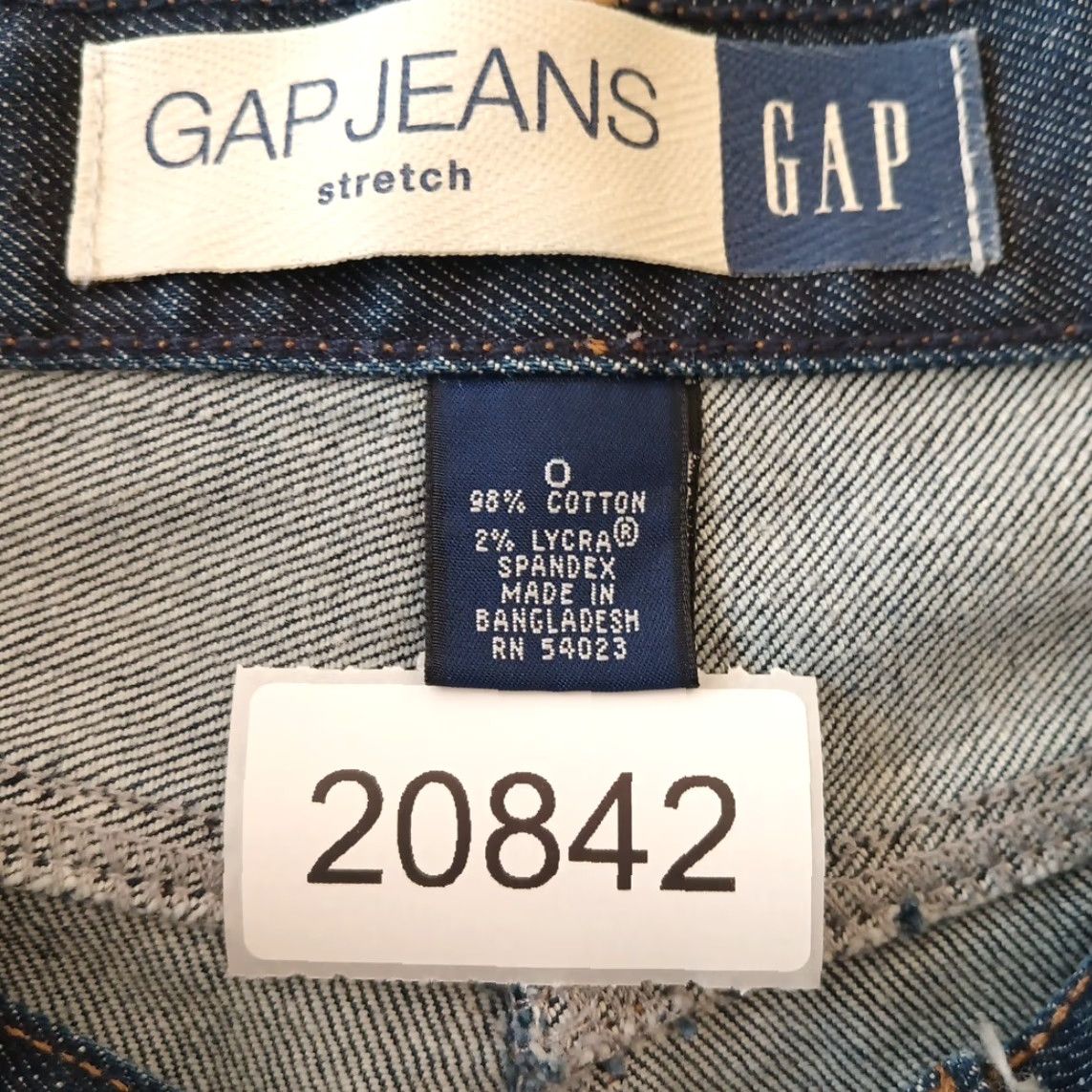 Gap Gap Skirt Denim Long Front Slit Pockets Stretch Blue 0 Regular Women Size 25" / US 0 / IT 36 - 8 Thumbnail