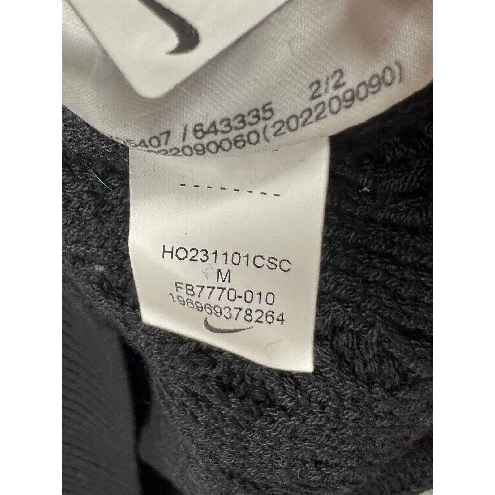 Nike Nike Life Cable Knit Turtleneck Black Sweater FB7770-010 Size US M / EU 48-50 / 2 - 4 Thumbnail