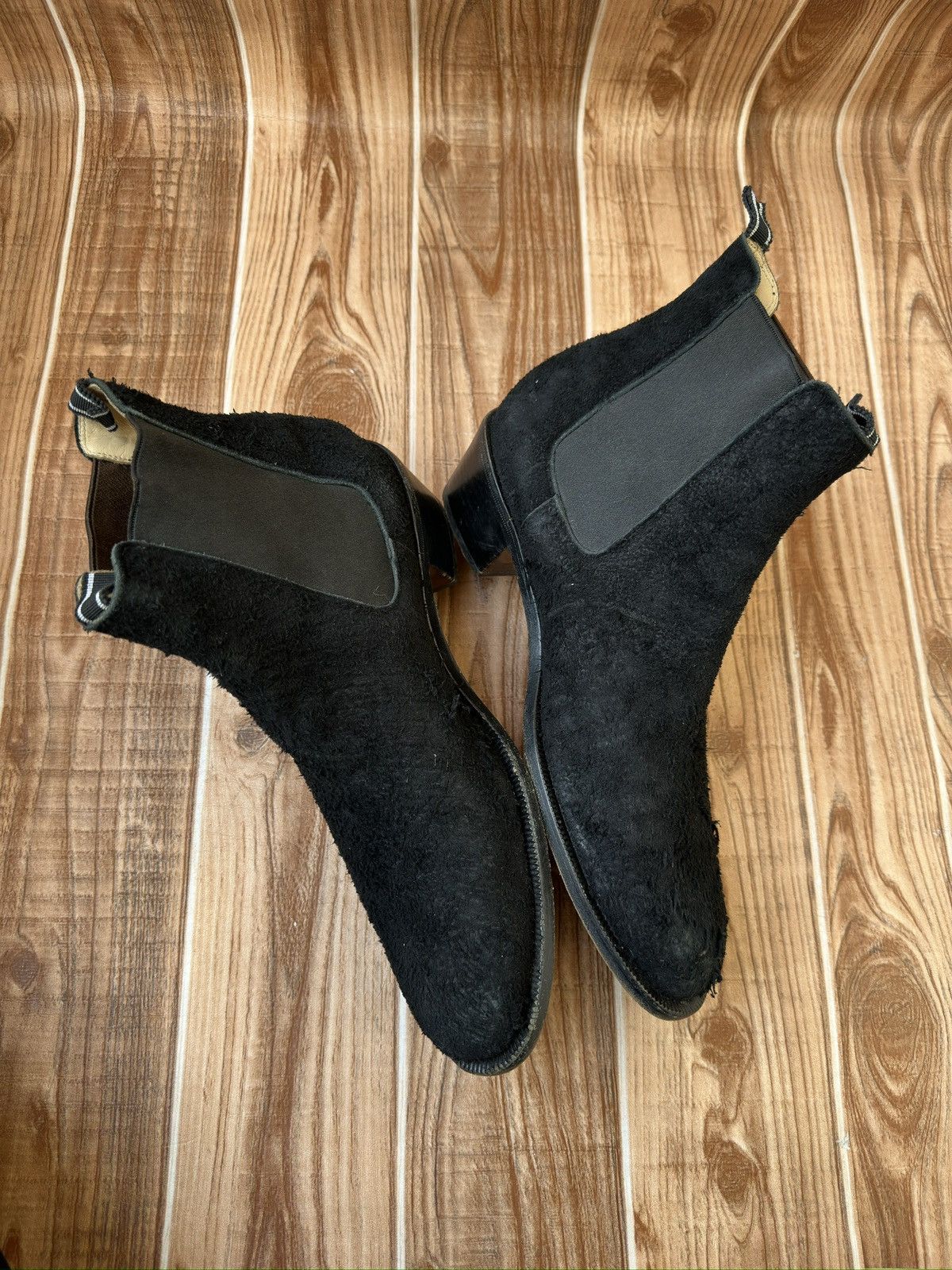 Helmut Lang Helmut Lang 2000’s Cuban Heel Boots in Roughed out Suede Size US 8.5 / EU 41-42 - 14 Thumbnail