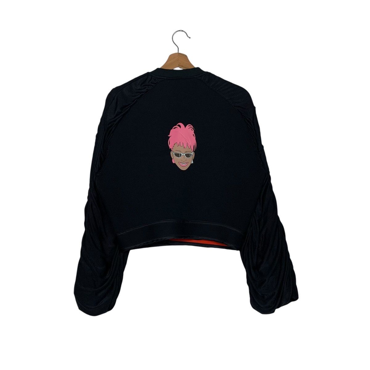 Japanese Brand FARADIC Big Logo Printed Hybrid Cropped Jacket #1646-C73 Size M / US 6-8 / IT 42-44 - 7 Thumbnail