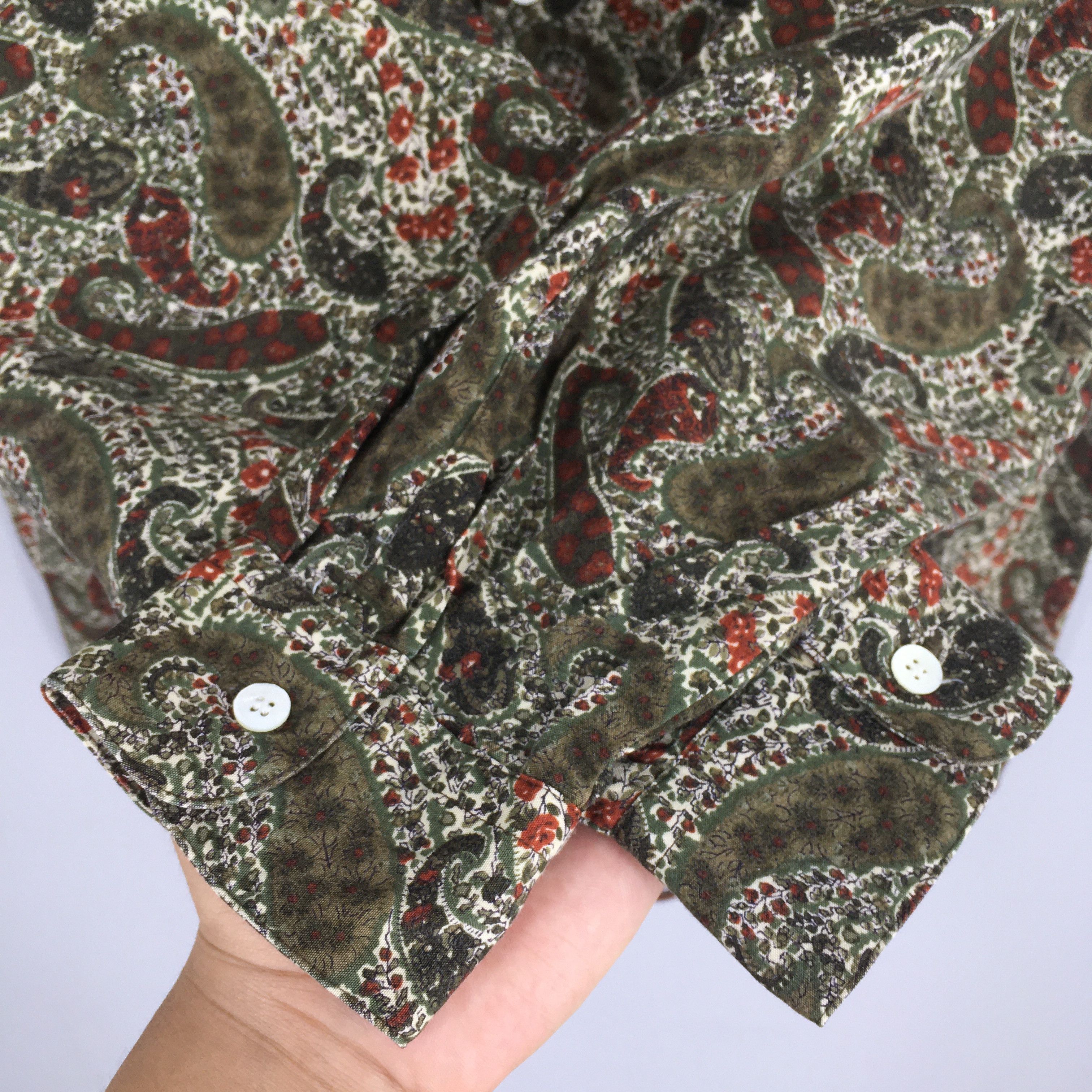 Japanese Brand × Retrofit Vintage 80's Paisley Floral Shirt Casual Medium Size US M / EU 48-50 / 2 - 5 Thumbnail