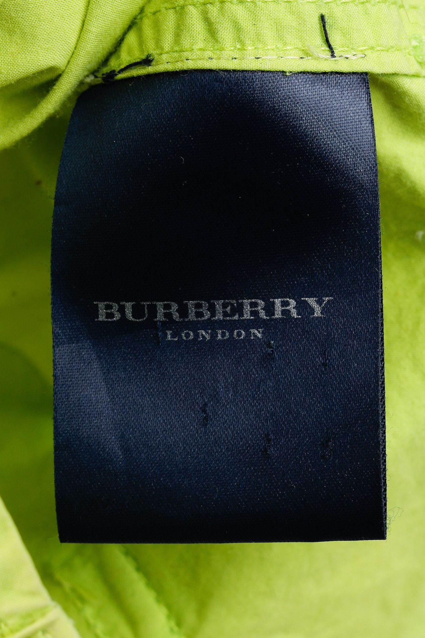 Burberry Burberry Neon Green Cotton Button-Up Jacket Size M / US 6-8 / IT 42-44 - 10 Thumbnail