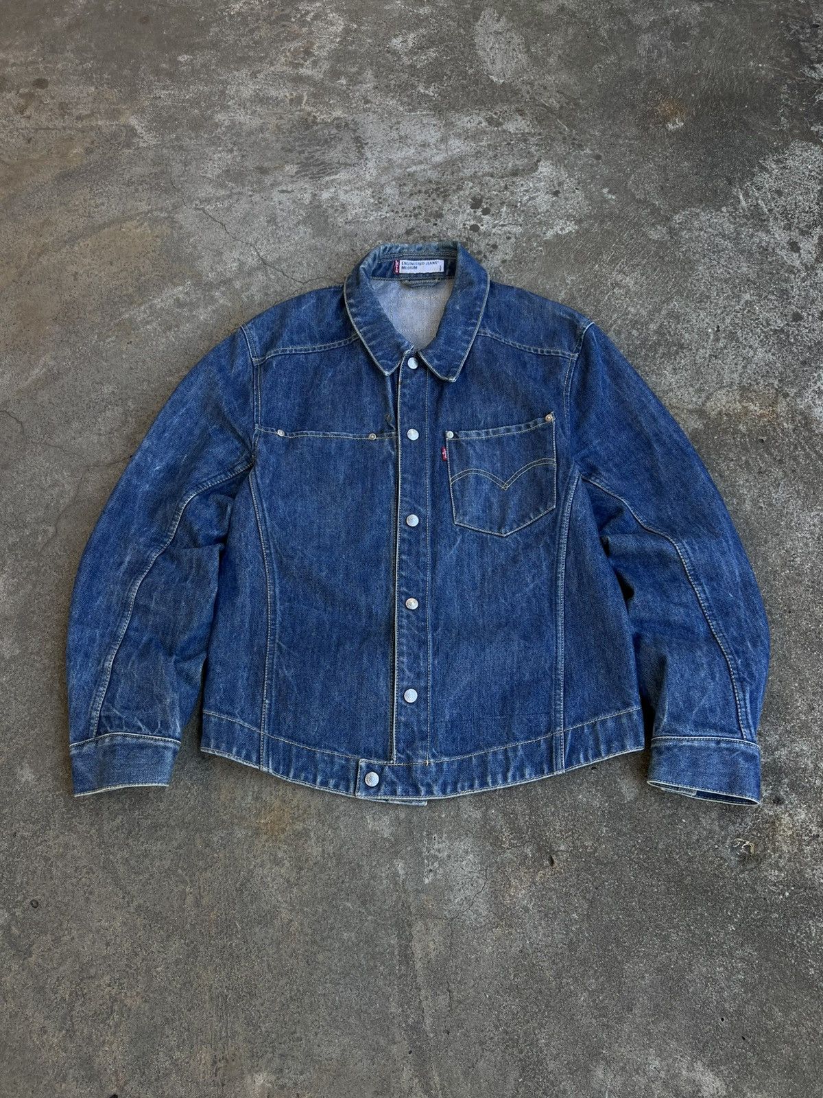 Levi's Vintage Levis Engineered Denim Jacket 1999 Japanese If Six W Size US M / EU 48-50 / 2 - 2 Thumbnail