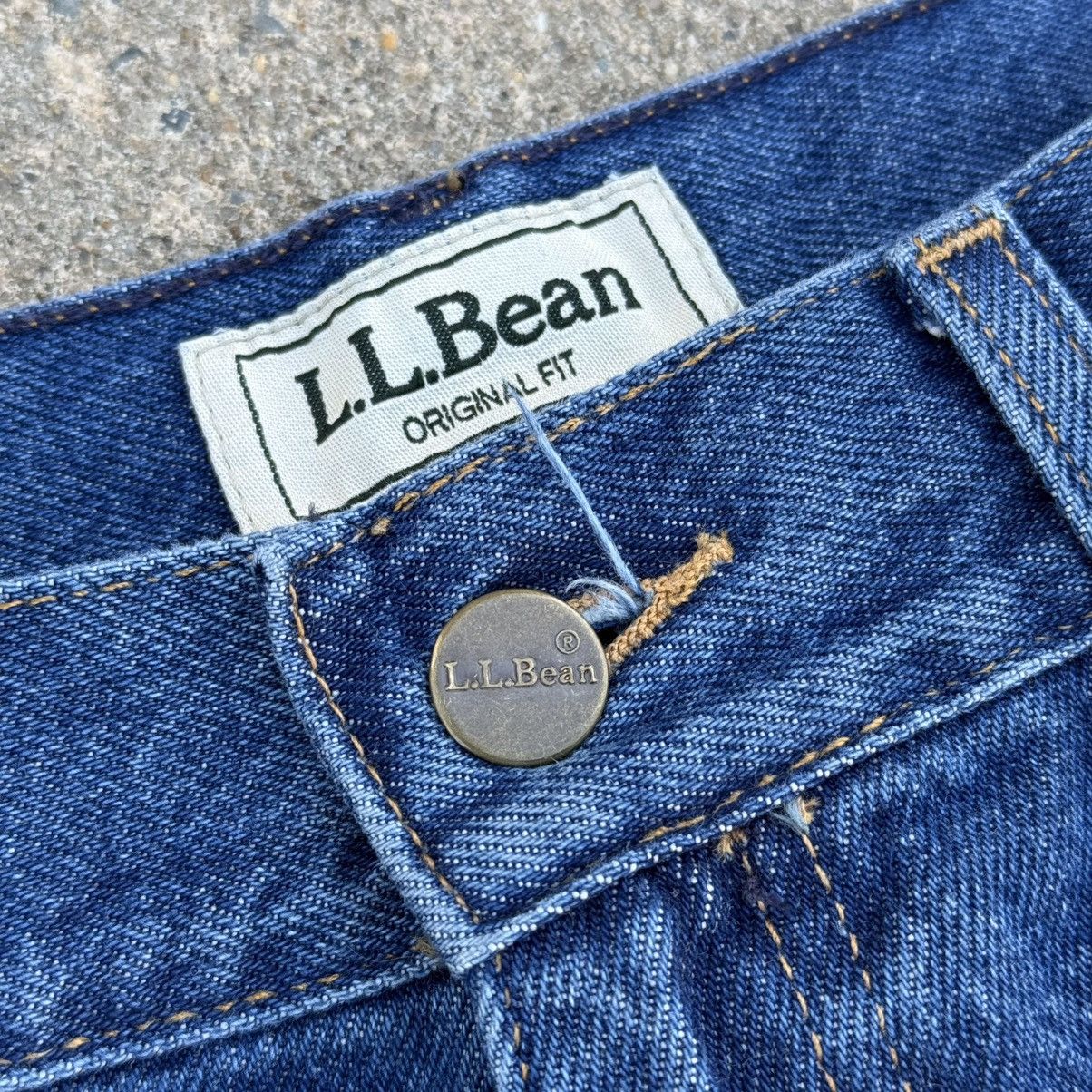 L.L. Bean × Vintage Vintage L.L. Bean Original Fit Flannel Lined Jeans 14 PET Size 32" / US 10 / IT 46 - 3 Thumbnail