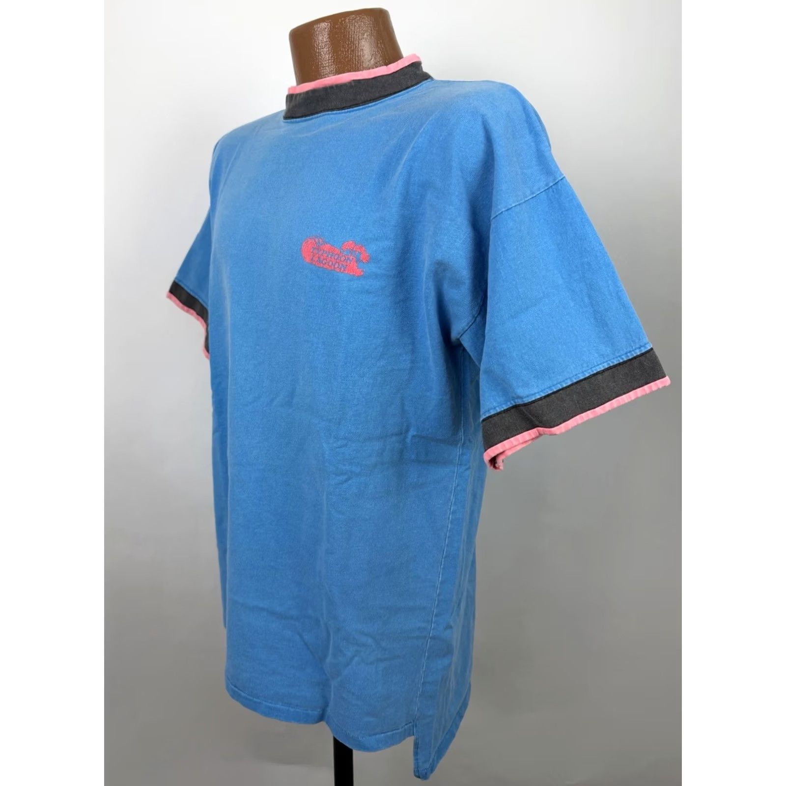 Disney VINTAGE Disney Typhoon Lagoon Shirt Adult Large 90s Pigment Dyed Neon Blue Pink Size US L / EU 52-54 / 3 - 7 Thumbnail