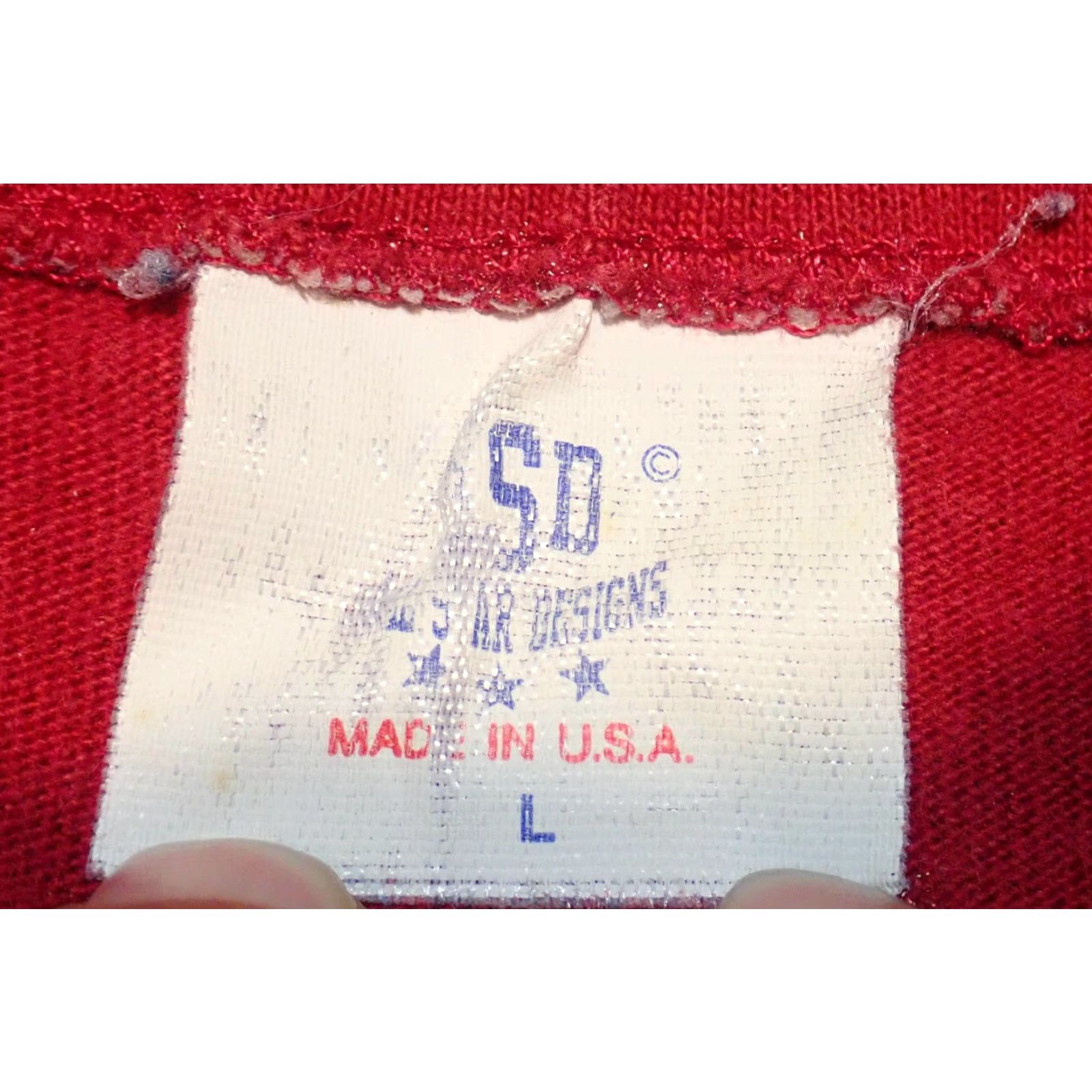 NCAA VINTAGE Arkansas Razorbacks NCAA Button Shirt Mens L Large Red 1980s Baseball Uniform Size US L / EU 52-54 / 3 - 4 Thumbnail