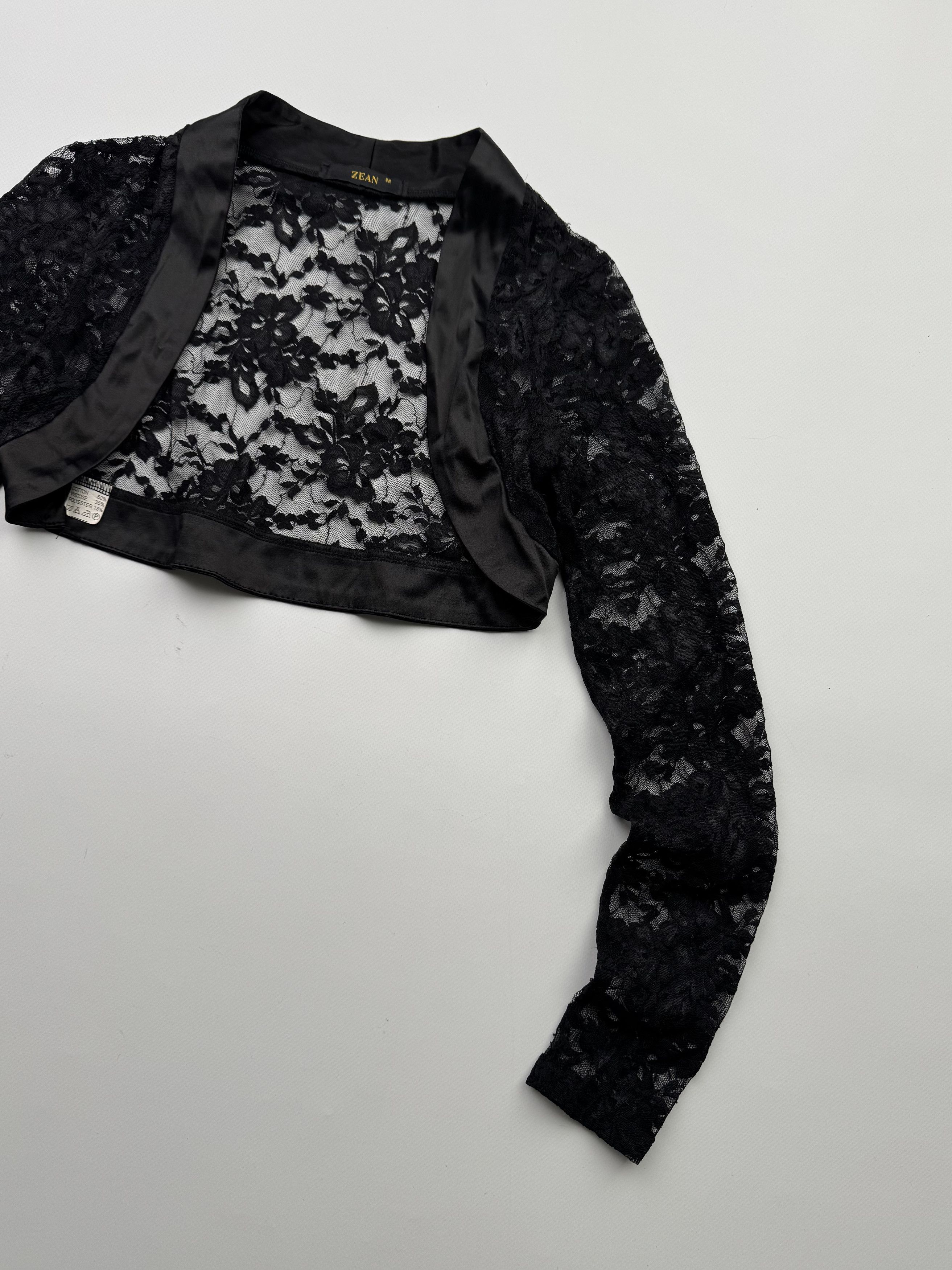 Japanese Brand Vintage Mesh Cropped Blouse B312 E2(V366) Size M / US 6-8 / IT 42-44 - 3 Thumbnail