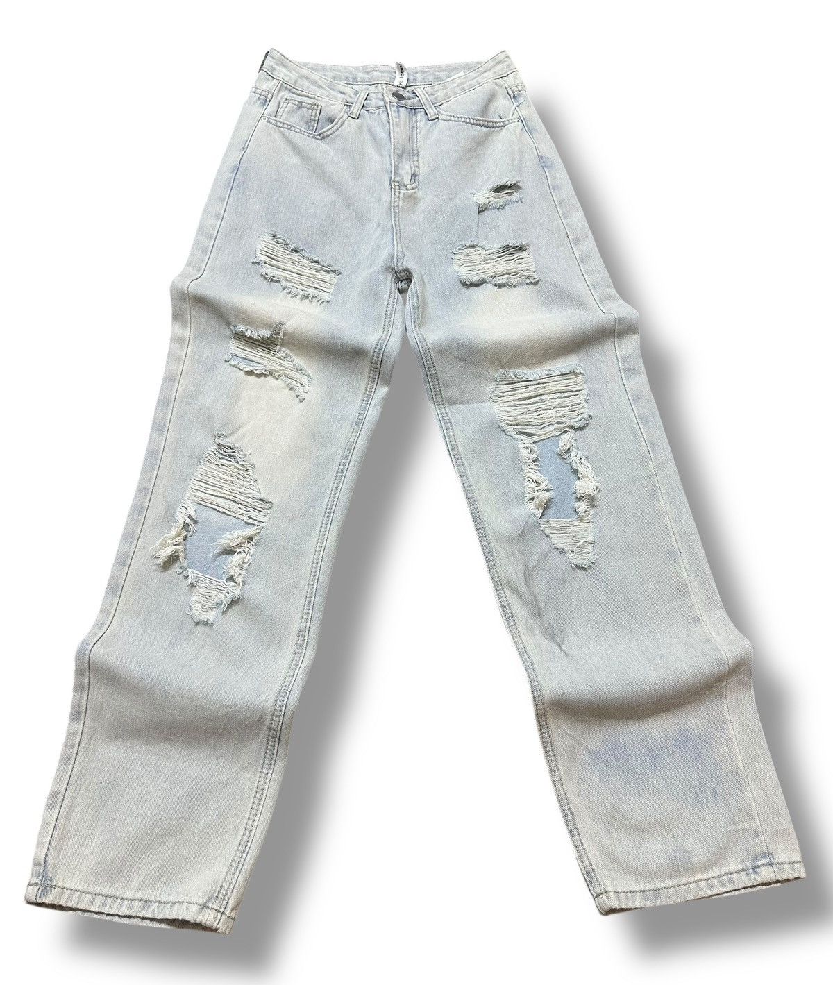 Japanese Brand Distressed Jeans With Baggy Loose Style Size US 28 / EU 44 - 1 Thumbnail
