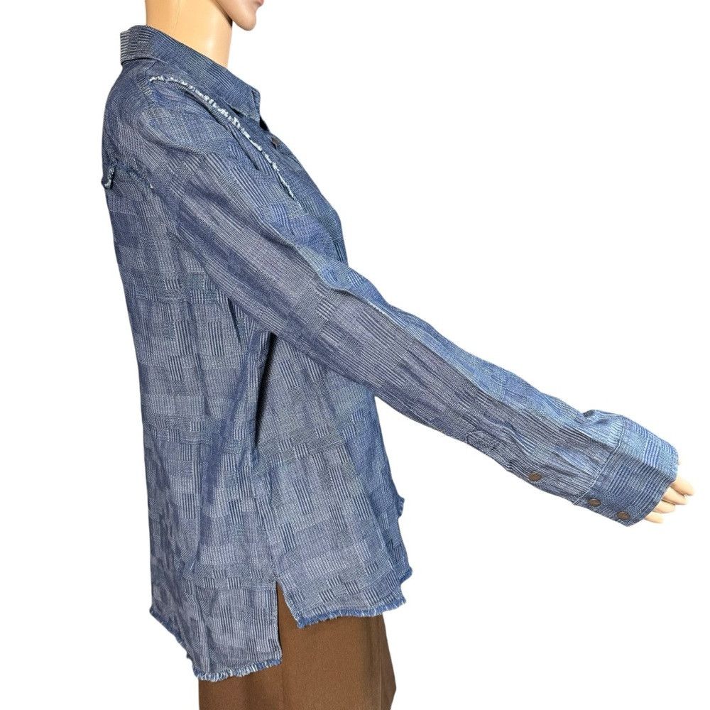 Wrangler NWT New Wrangler Retro Subtle Fray Western Snap Shirt Size Size S / US 4 / IT 40 - 3 Thumbnail