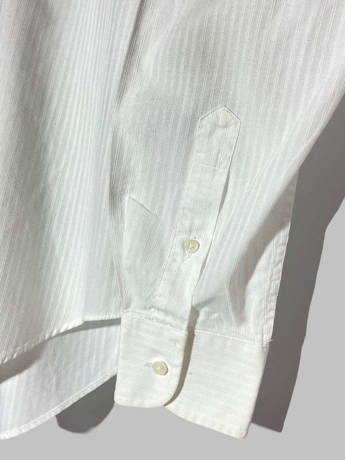 Christian Dior Monsieur Vintage 90s Christian Dior Monsieur White Striped Shirt Size US L / EU 52-54 / 3 - 5 Thumbnail
