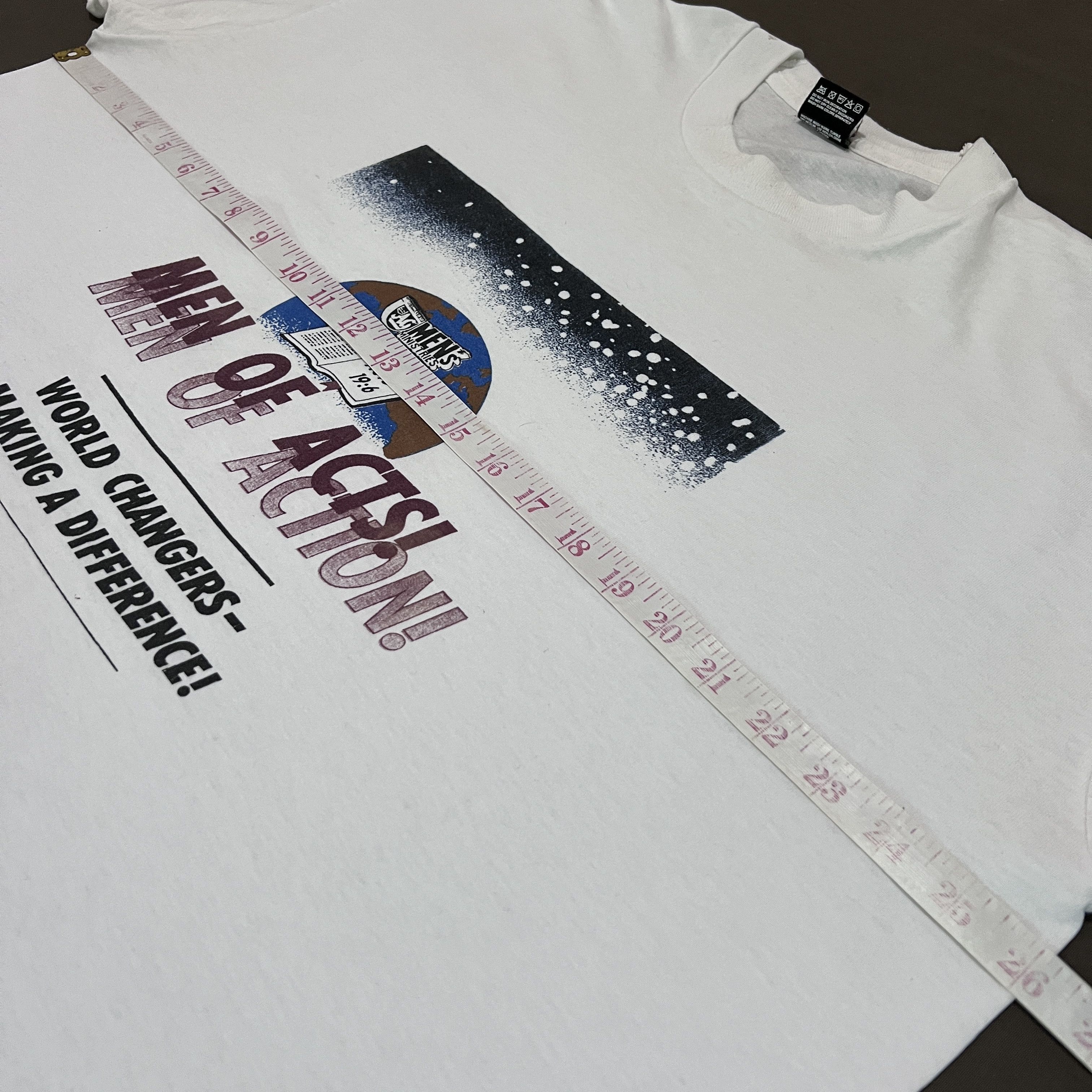 Vintage Vintage 90s Jesus God Lord Bible Holy Tee 2XL Single stitch Size US XXL / EU 58 / 5 - 10 Thumbnail