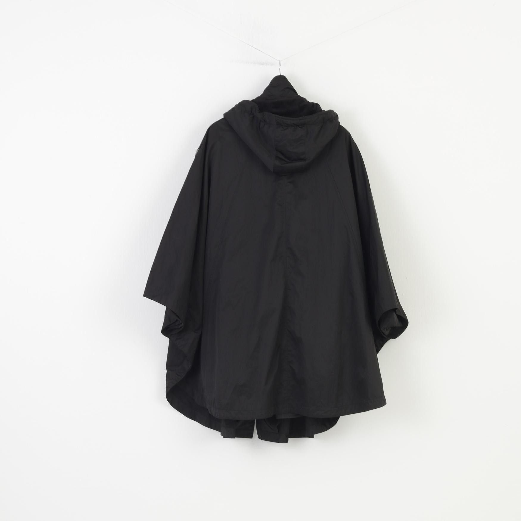 Vintage Mox Woman 58 XXL Jacket Black Nylon Oversize Padded 2269 Size XXL / US 16-18 / IT 52-54 - 7 Thumbnail