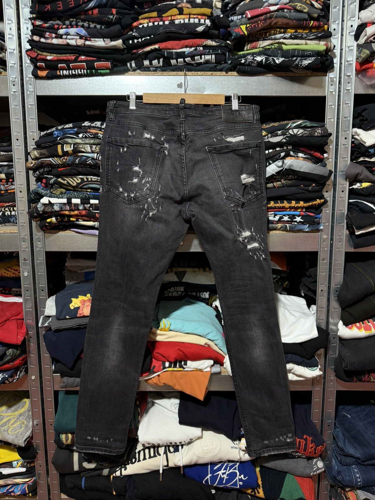 Dsquared2 Rare Luxury Dsquared2 Distressed Denim Gray Jeans Y2K Hype Size US 34 / EU 50 - 2 Thumbnail