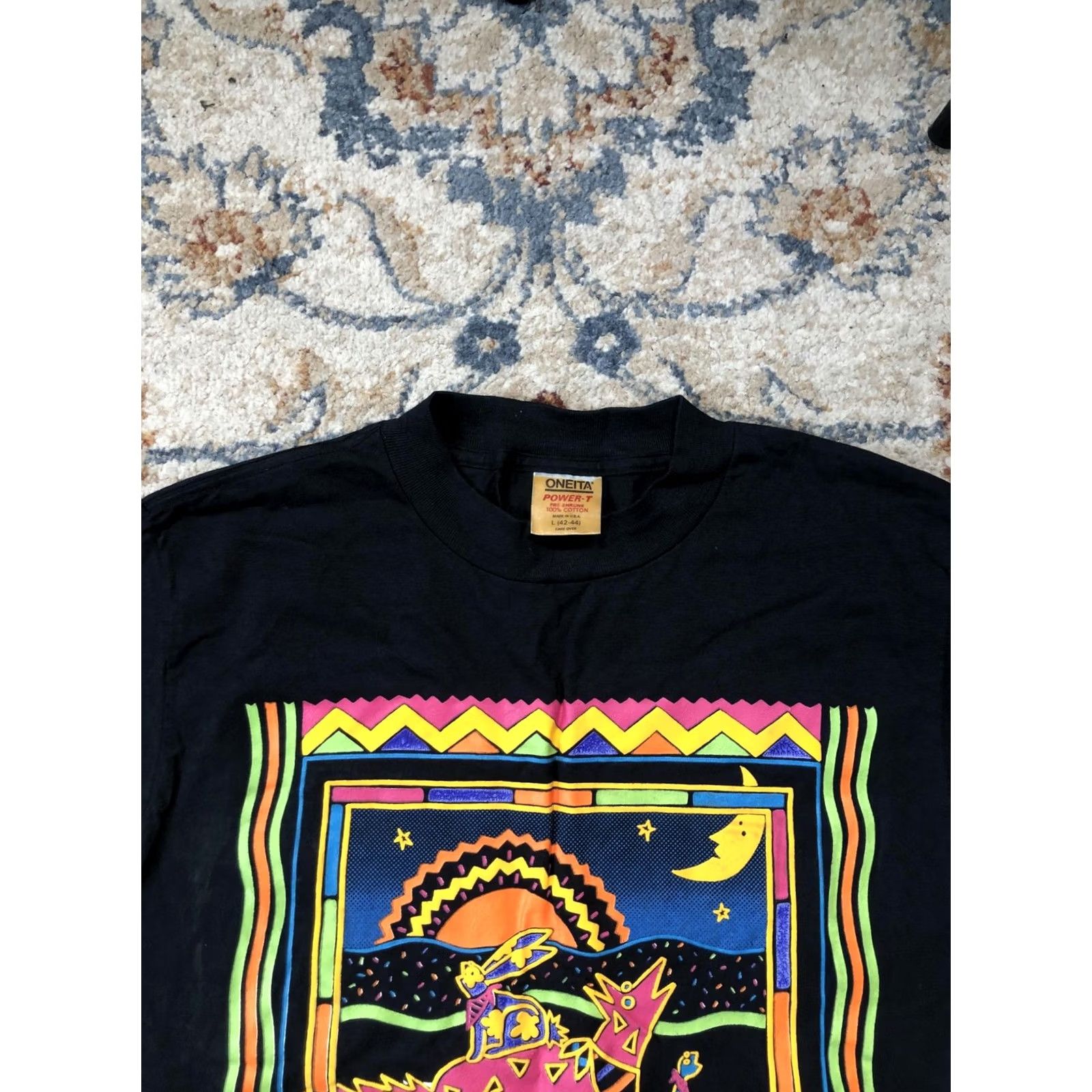 Vintage VINTAGE Desert Buddies Shirt Mens Large Black Oneita Power-T Funny Graphic 1989 90s Size US L / EU 52-54 / 3 - 2 Thumbnail