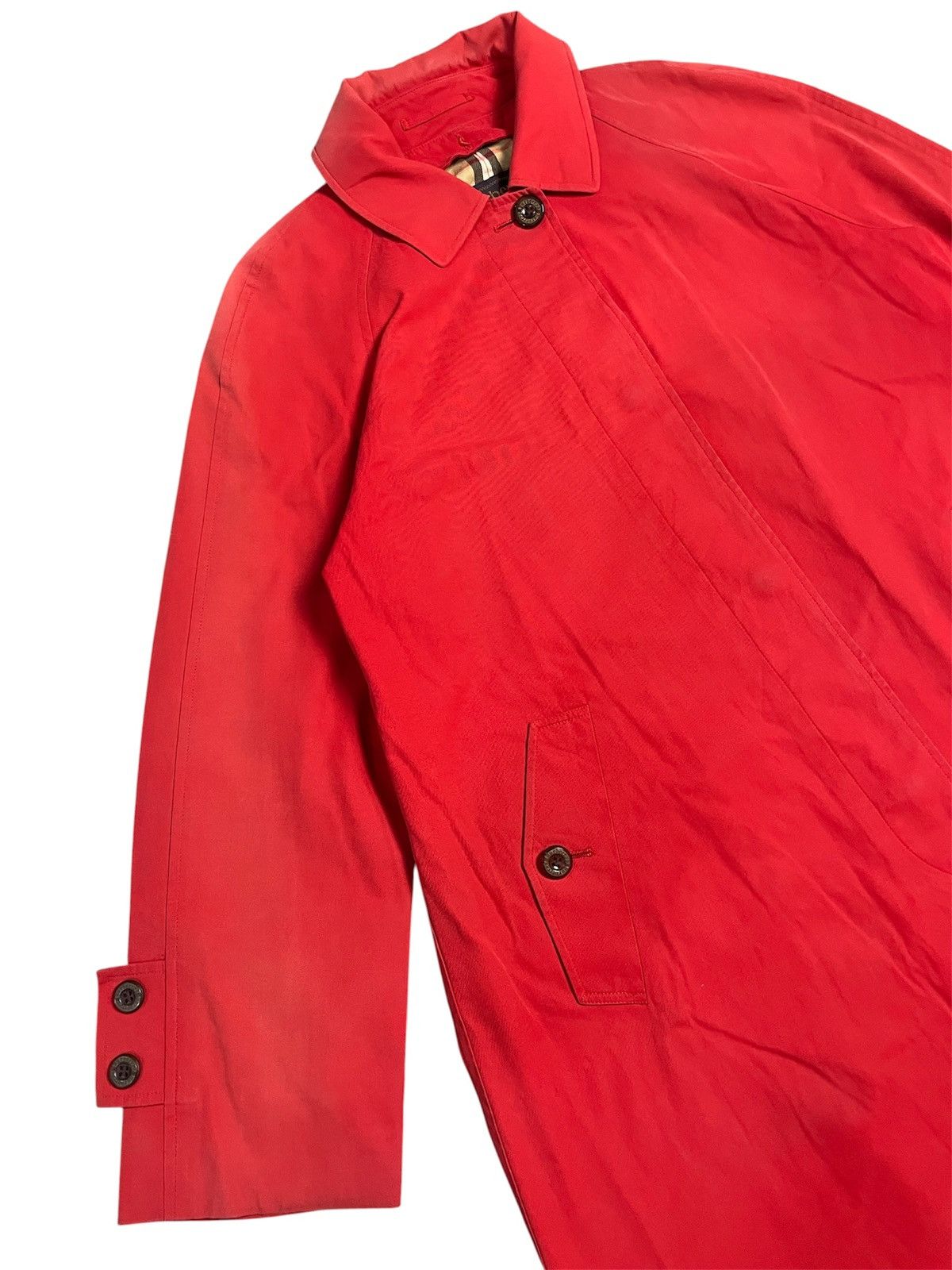 Burberry Burberry Red Novacheck Sunfaded Trench Coat Size US M / EU 48-50 / 2 - 6 Thumbnail