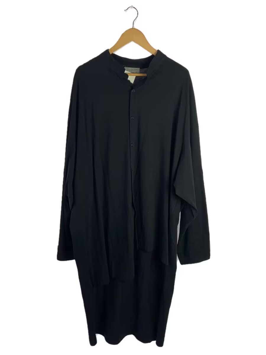 Yohji Yamamoto yohji yamamoto POUR HOMME/cotton/black coat Size US L / EU 52-54 / 3 - 1 Thumbnail