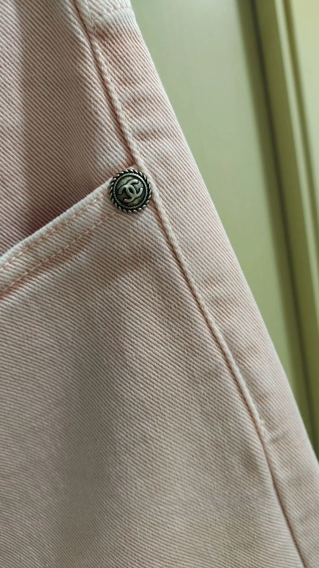 Chanel Chanel Pink Denim Pants with Tags. Size 27" / US 4 / IT 40 - 3 Thumbnail