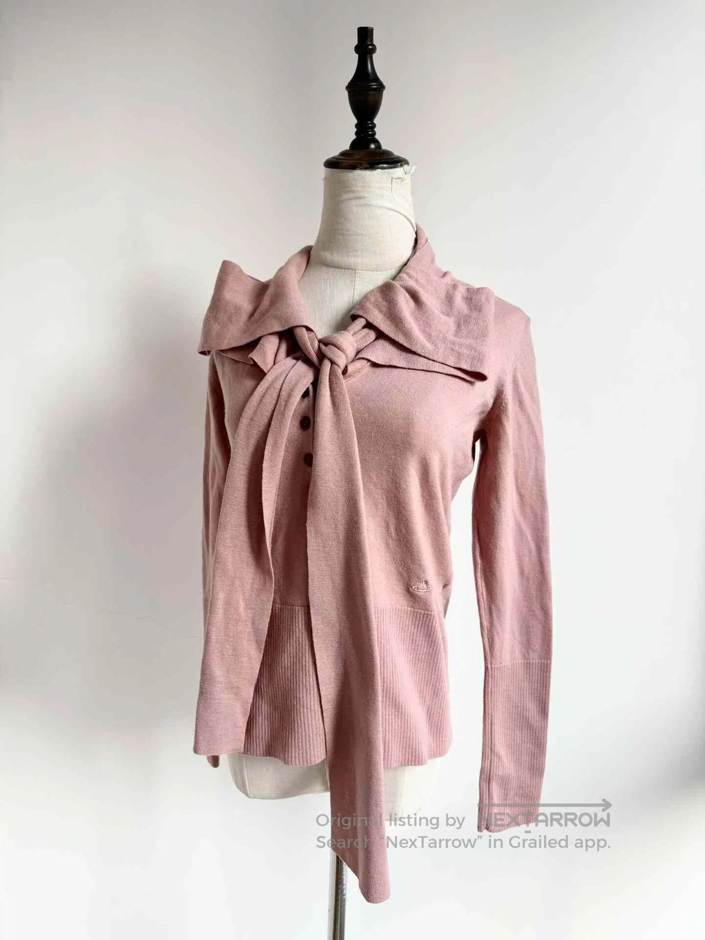 Vivienne Westwood Vivienne Westwood Vintage Pink Bow Knit. Size L / US 10 / IT 46 - 3 Thumbnail