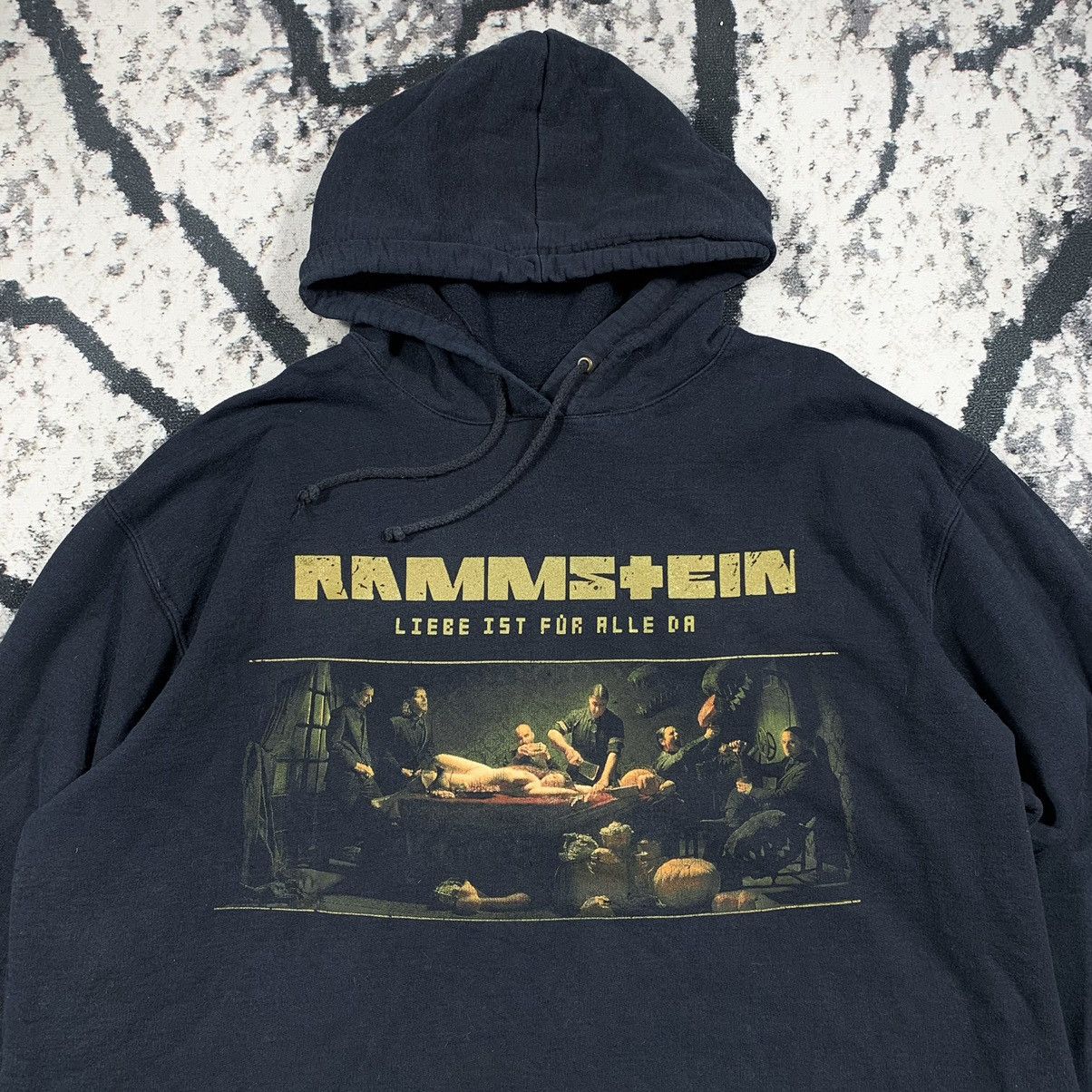 Band Tees × Vintage Vintage Y2k Rammstein Tour Hoodie Size US XL / EU 56 / 4 - 4 Thumbnail