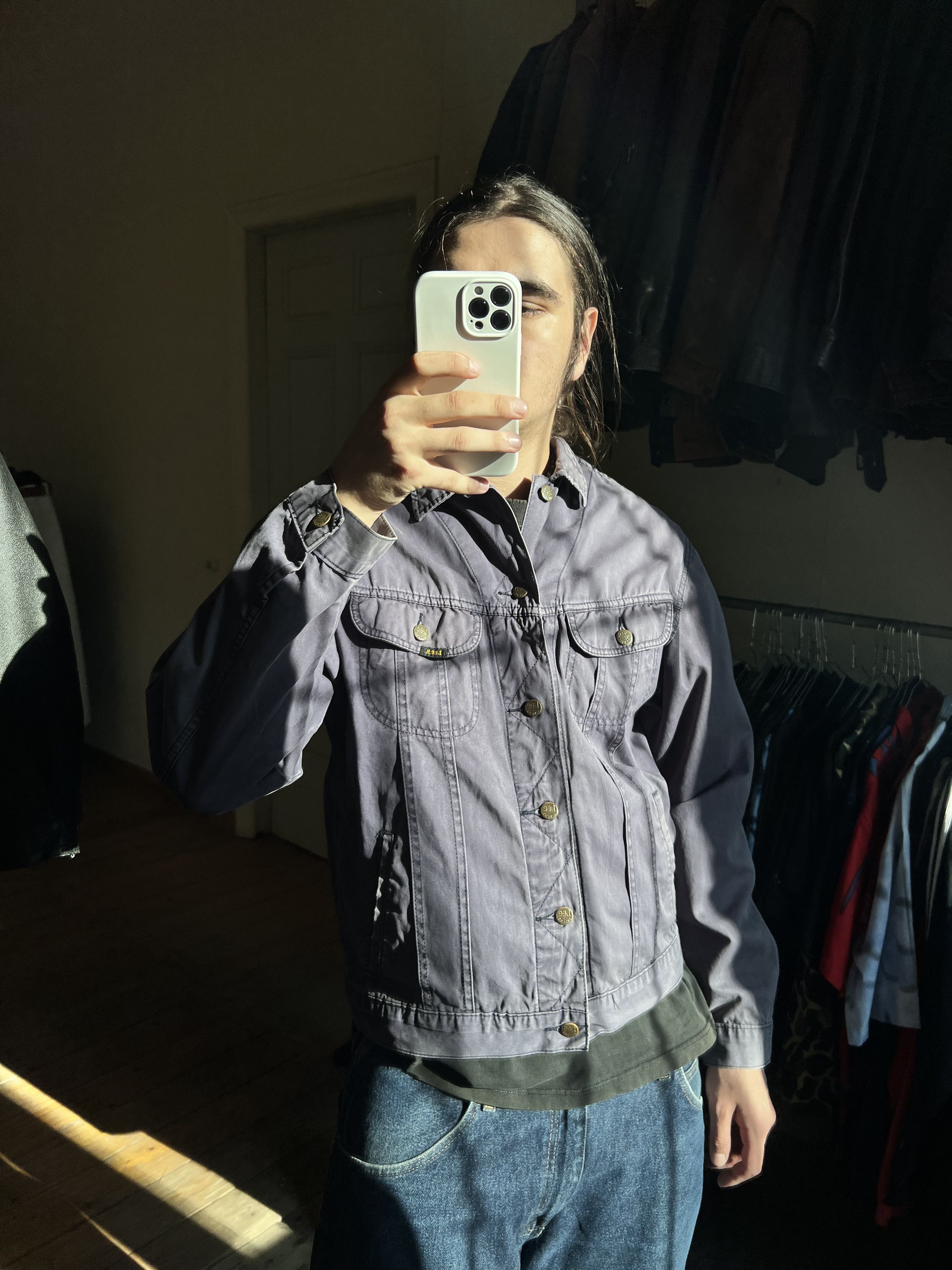 Lee Lee Vintage Trucker Cropped Rare Denim y2k Jacket Size US L / EU 52-54 / 3 - 4 Thumbnail