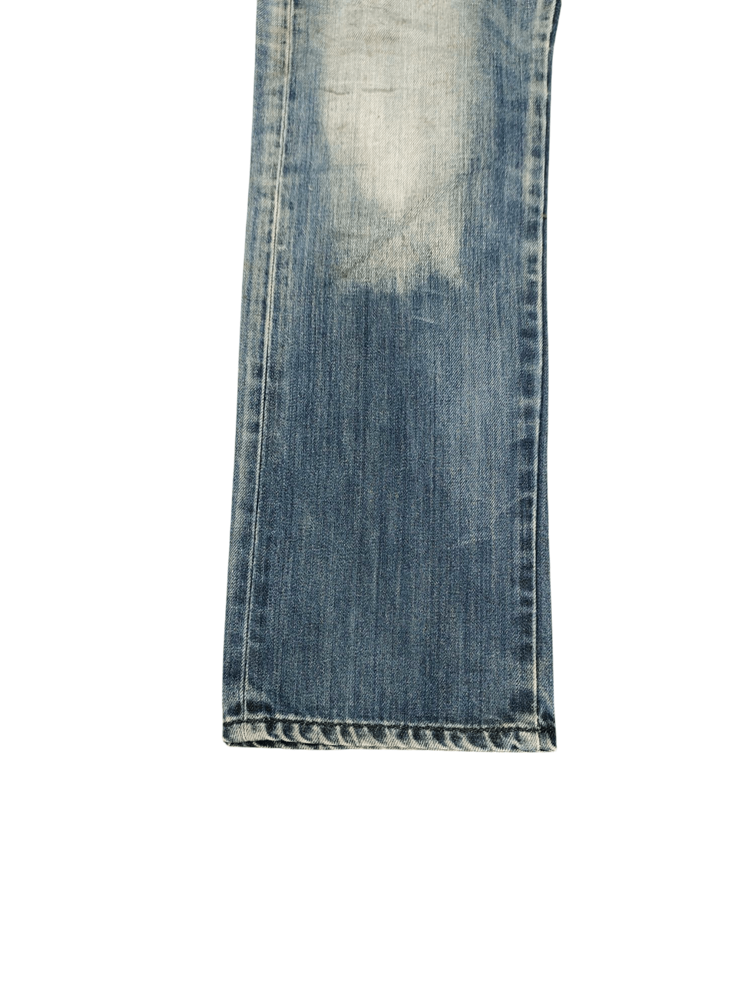 Hysteric Glamour Vintage Y2k Navy Produce Japan Clawmark Distress Faded Jeans Size US 32 / EU 48 - 7 Thumbnail