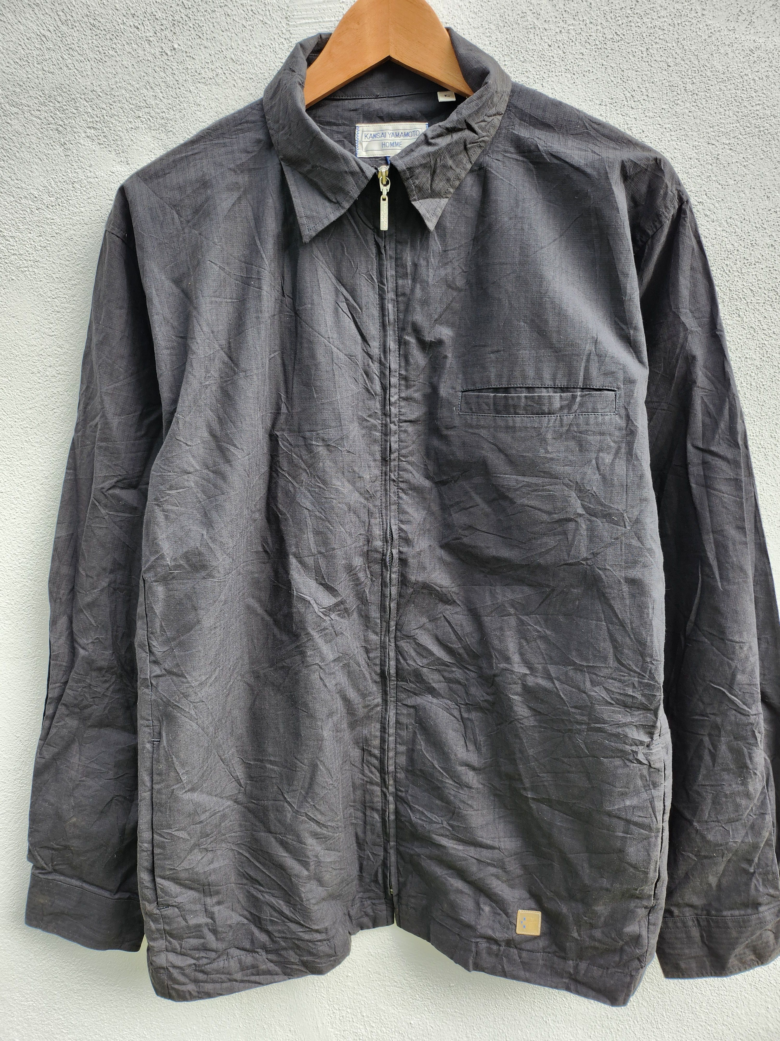 If Six Was Nine KANSAI Yamamoto Homme All Black Light Jacket Size US L / EU 52-54 / 3 - 3 Thumbnail