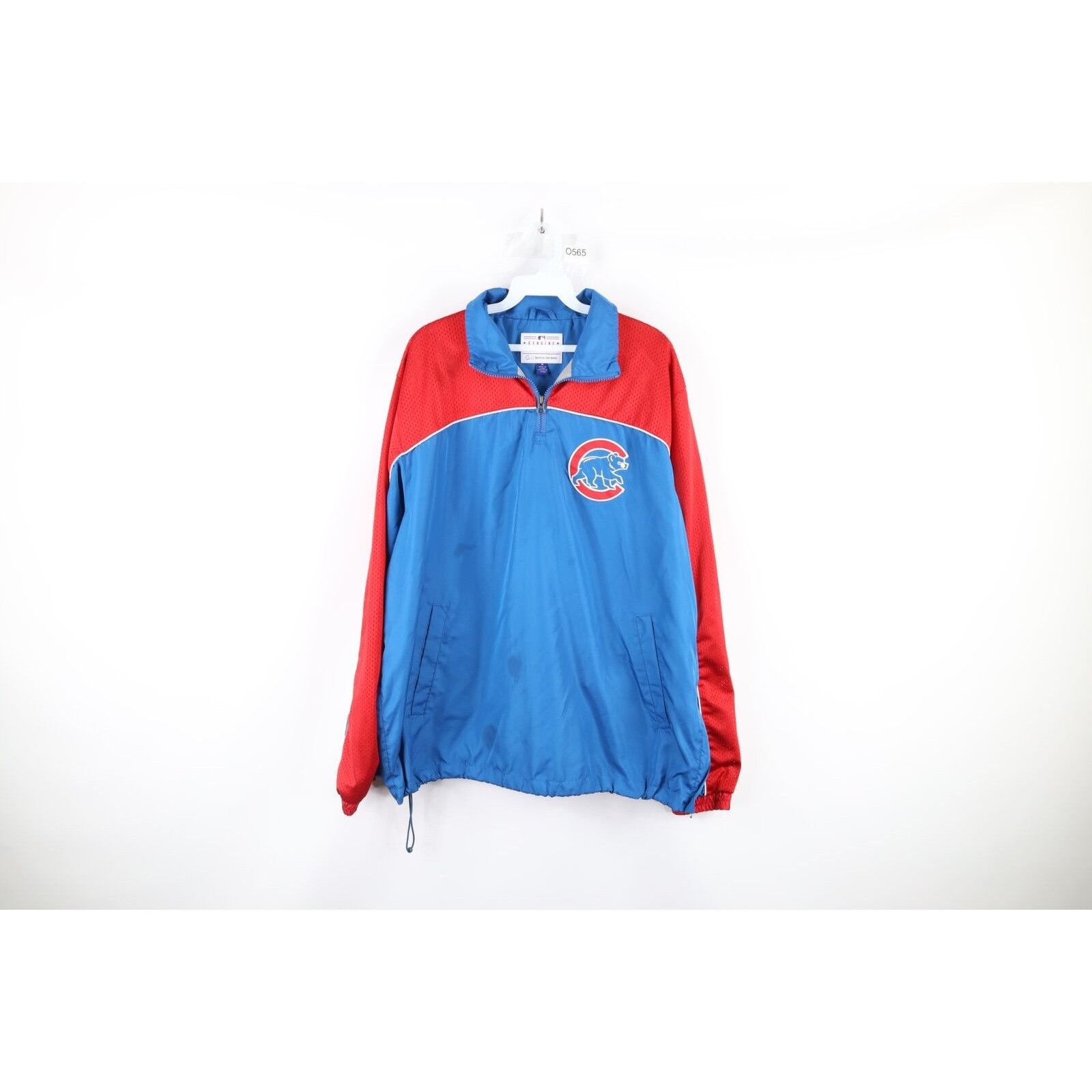 Vintage Vintage Distressed Chicago Cubs Baseball Half Zip Jacket Size US M / EU 48-50 / 2 - 1 Thumbnail