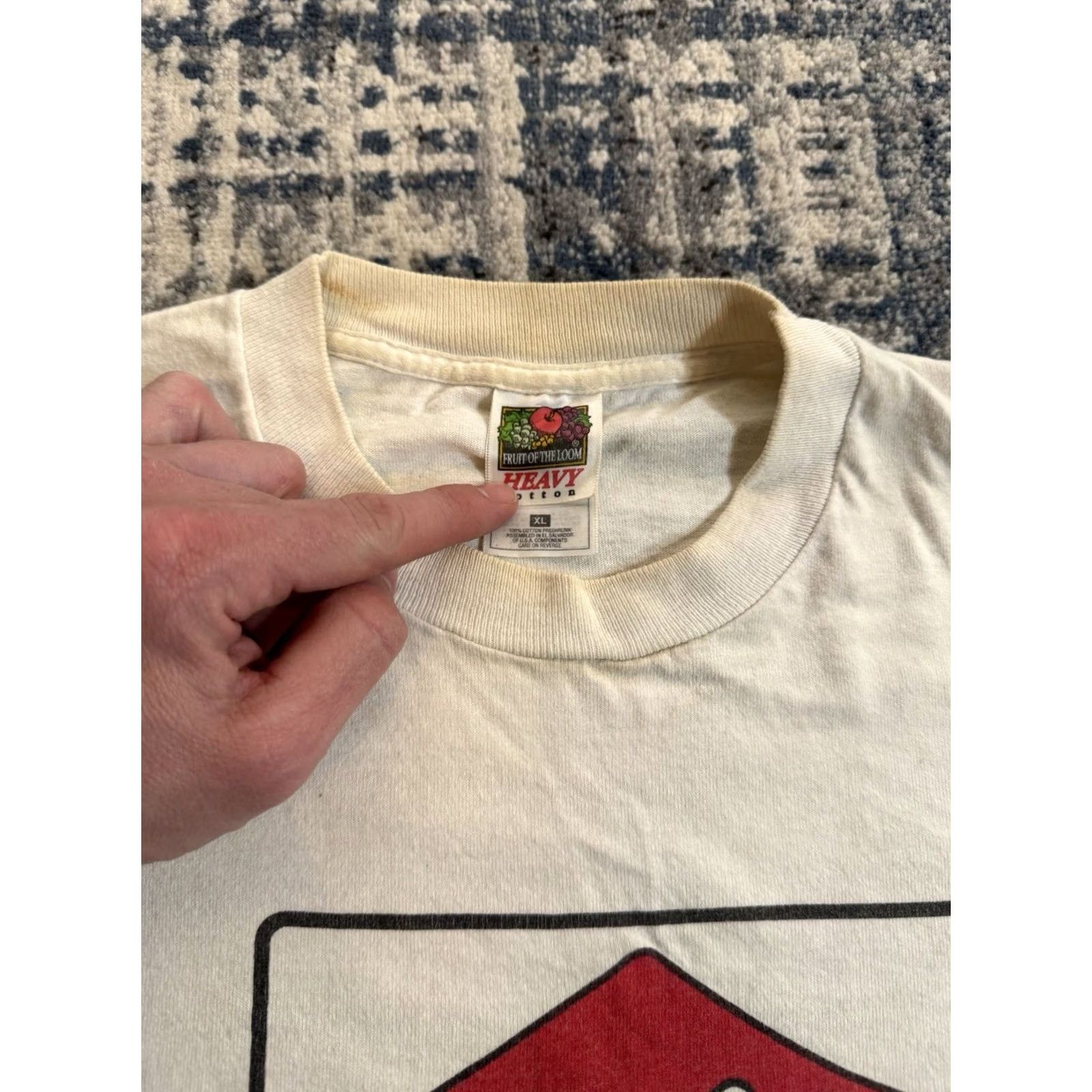 Fruit Of The Loom VINTAGE Zeke Suzuki T Shirt XL White 1996 Flat Tracker Hardcore Turbonegro Dwarves 90s Band Music Punk Rock Seattle Mens Size US XL / EU 56 / 4 - 3 Thumbnail