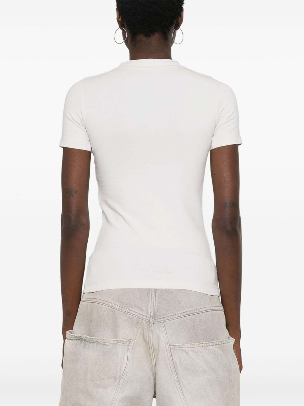Balenciaga o1tr1nto1125 Beverly Hills T-Shirt Fitted in Ivory Size US M / EU 48-50 / 2 - 2 Thumbnail
