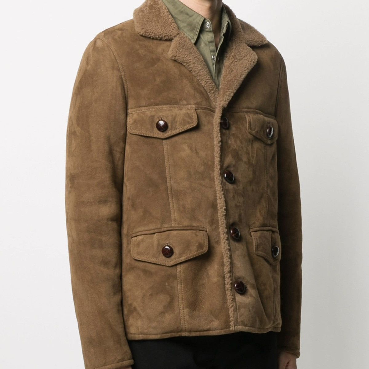 Saint Laurent Paris Saint Laurent Shearling Jacket Size US L / EU 52-54 / 3 - 1 Thumbnail