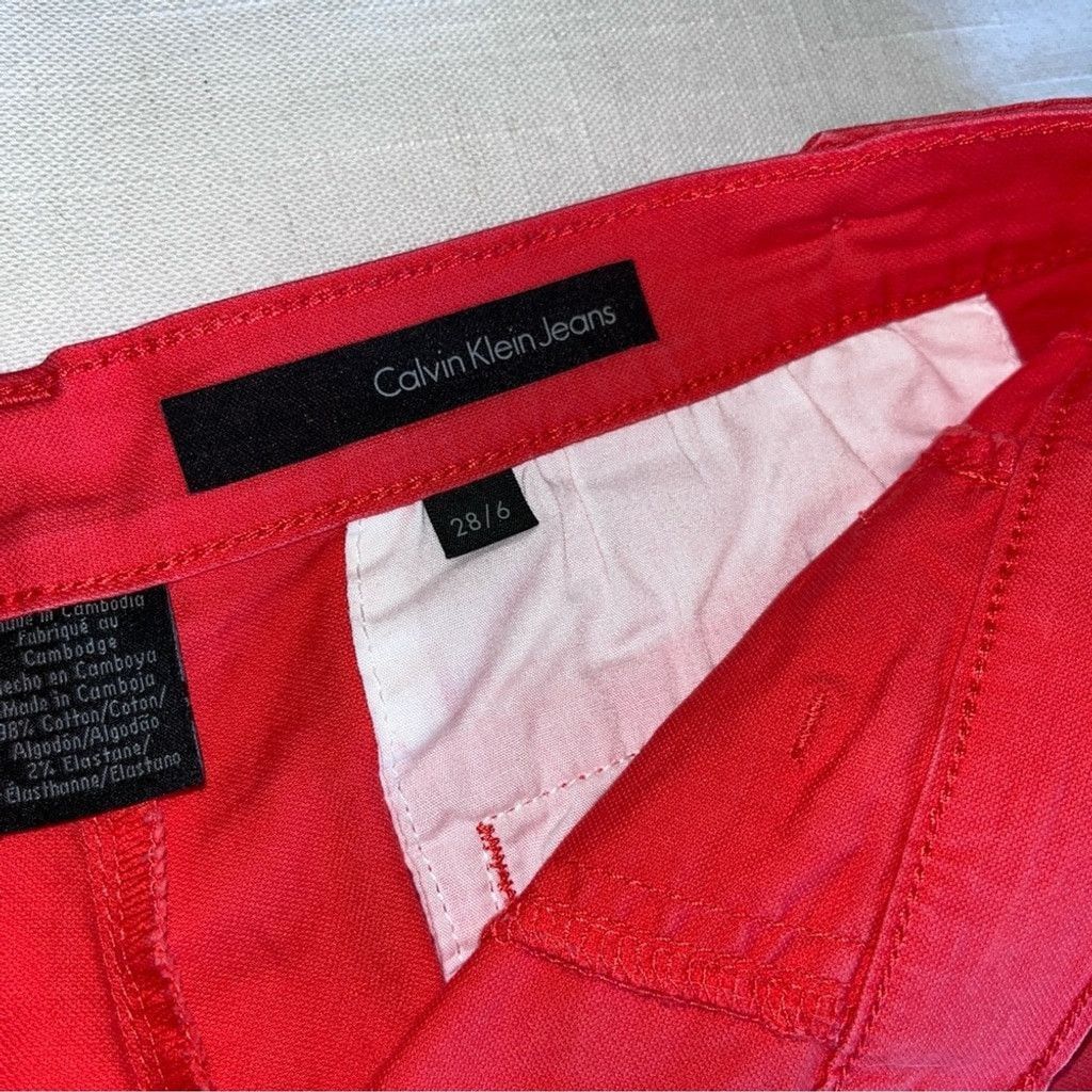 Calvin Klein Calvin Klein Orange Shorts Size 28" / US 6 / IT 42 - 2 Thumbnail
