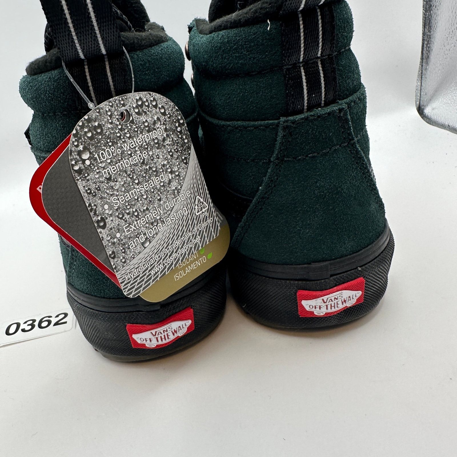 Vans VANS Men's 8.5 MTE Sk8 Hi Pine Green Suede Black Outsole Size US 8.5 / EU 41-42 - 3 Thumbnail
