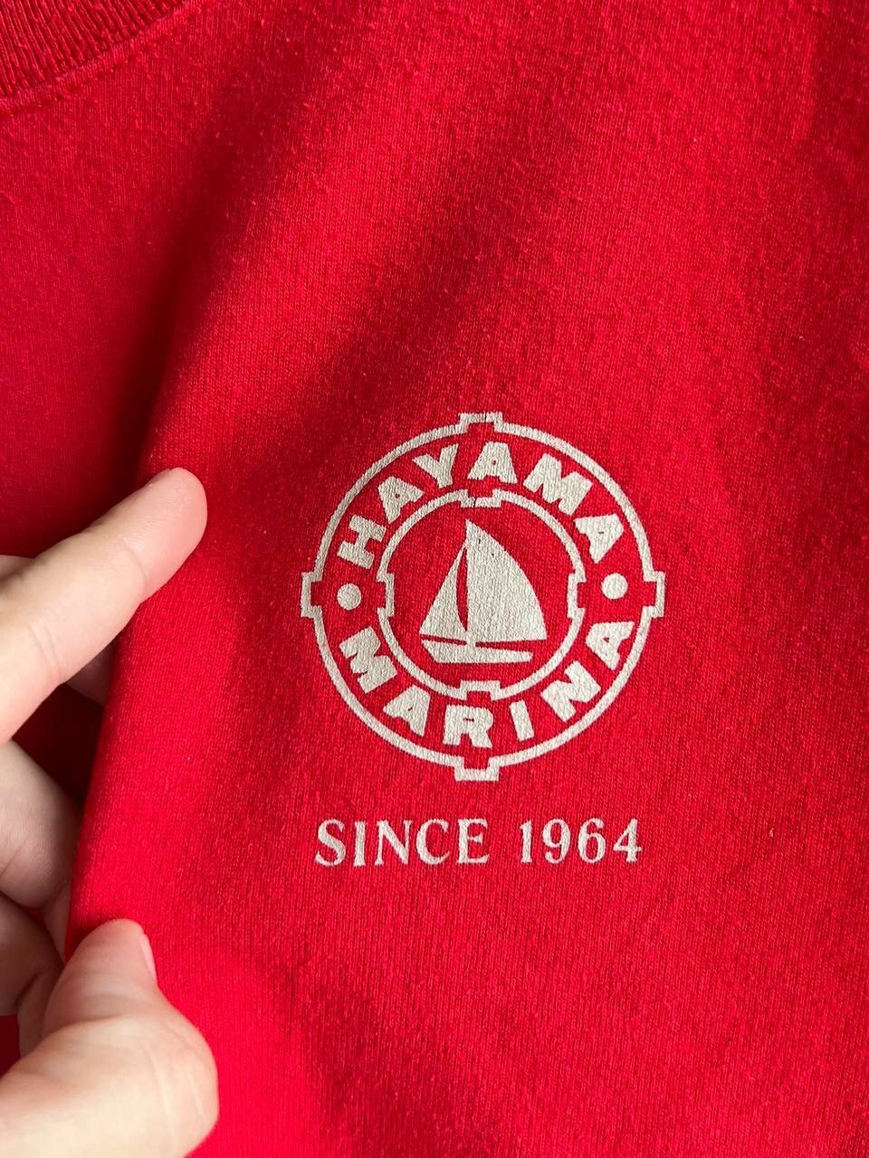 Japanese Brand 1990s JAPAN YACHT CLUB HAYAMA MARINA SWEATSHIRT MADE IN USA Size US M / EU 48-50 / 2 - 5 Thumbnail