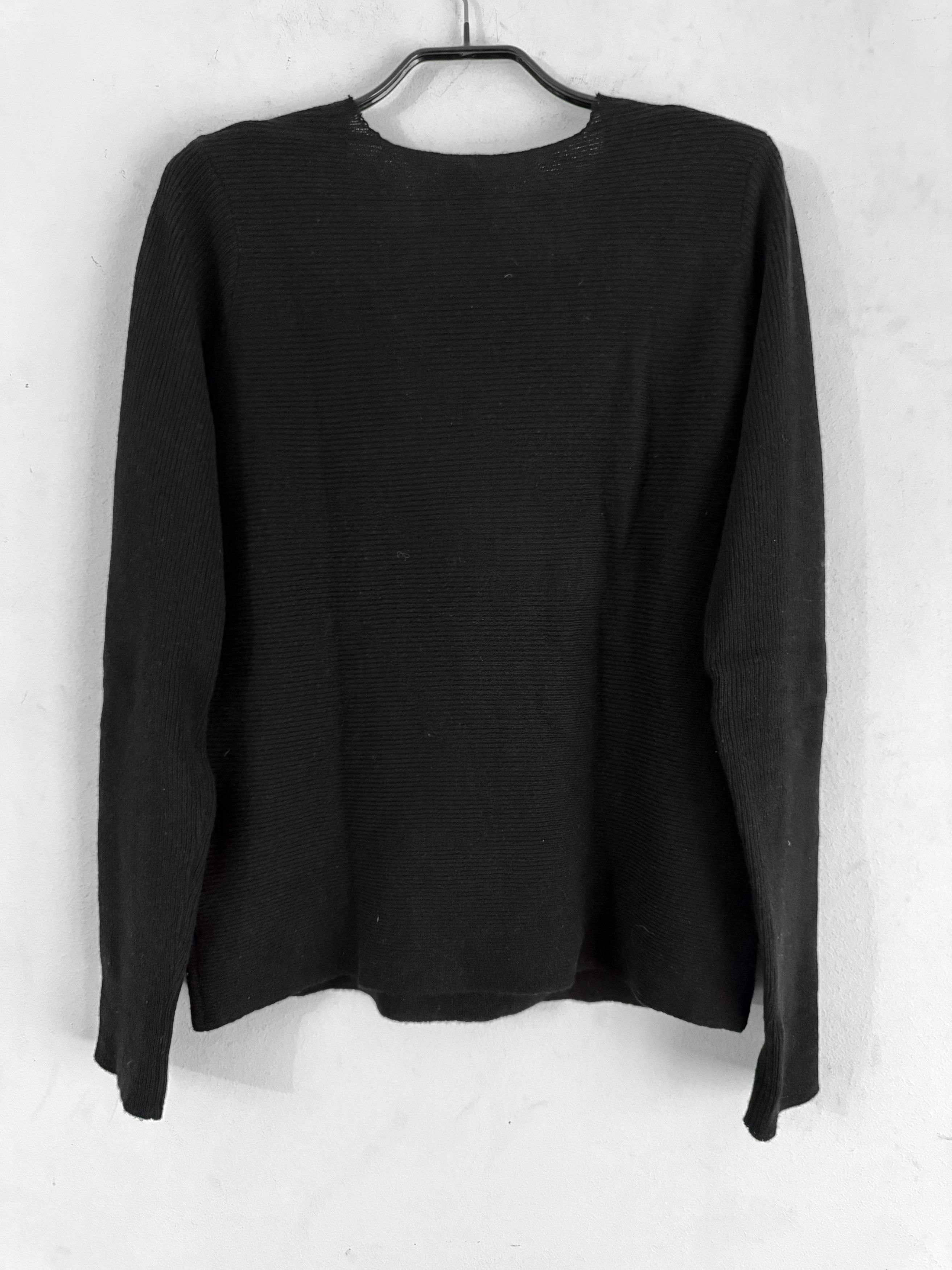 Burberry 100% Cashmere Ribbed Deep V-Neck Sweater Size US M / EU 48-50 / 2 - 7 Thumbnail