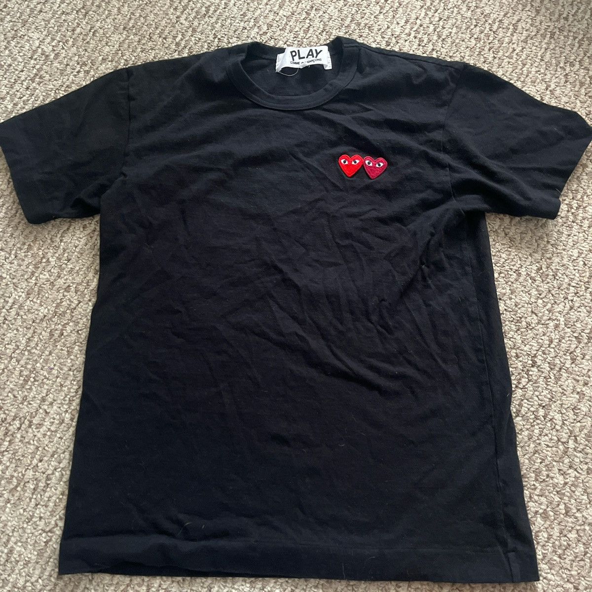 Comme des Garcons cdg play black tee size M Size US M / EU 48-50 / 2 - 1 Thumbnail