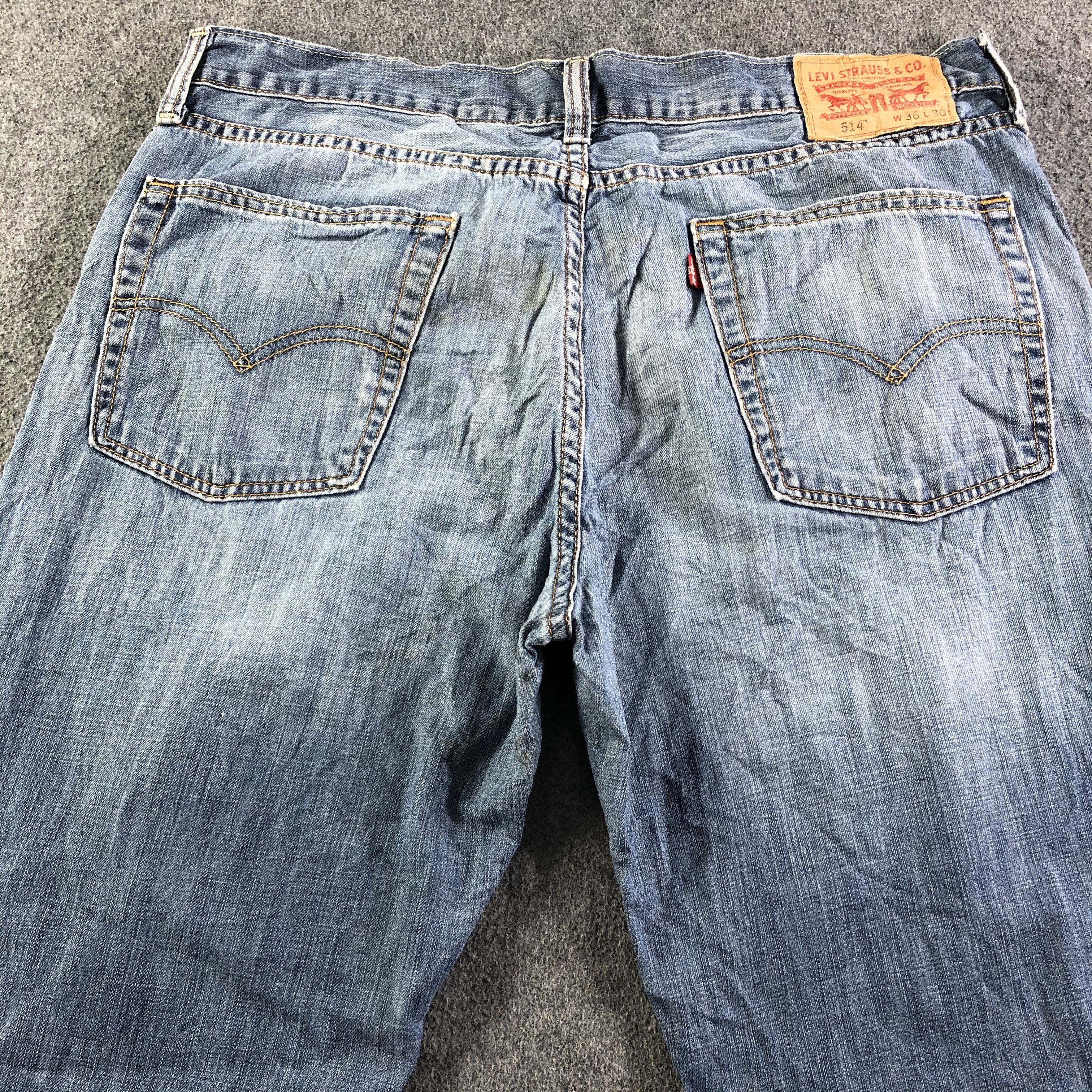 Levi's Vintage Faded Blue Levis 514 Jeans-J3277 Size US 37 - 4 Thumbnail