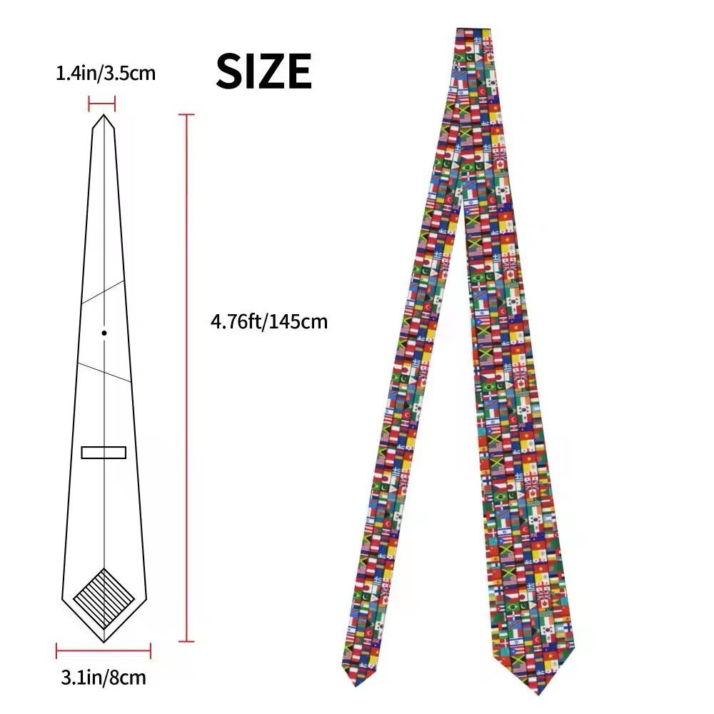 Other Neck Tie Flags Of The Countries Of The World Neckties Size ONE SIZE - 3 Thumbnail