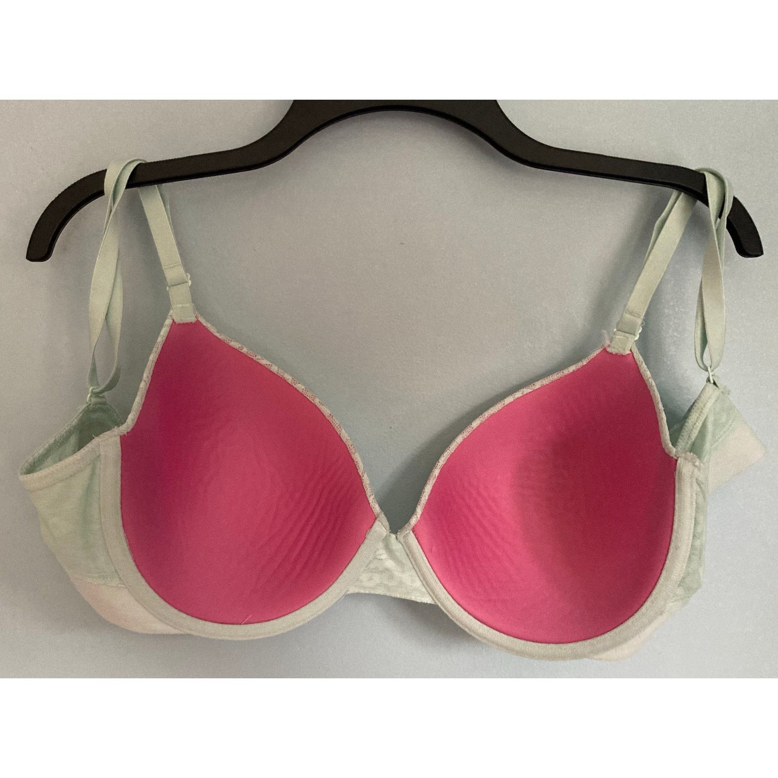 Pink PINK Victoria's Secret Bra 34DD Lined Animal Pattern Lace Size ONE SIZE - 8 Thumbnail