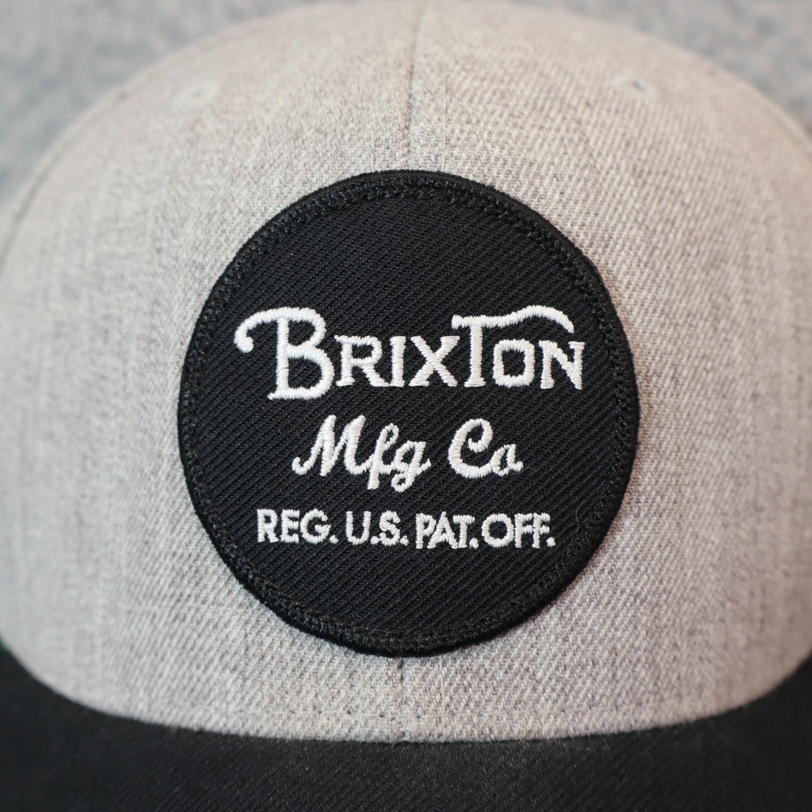 Off-White Brixton MFG Hat Cap SnapBack Black Grey Outdoors Patch Size ONE SIZE - 2 Thumbnail