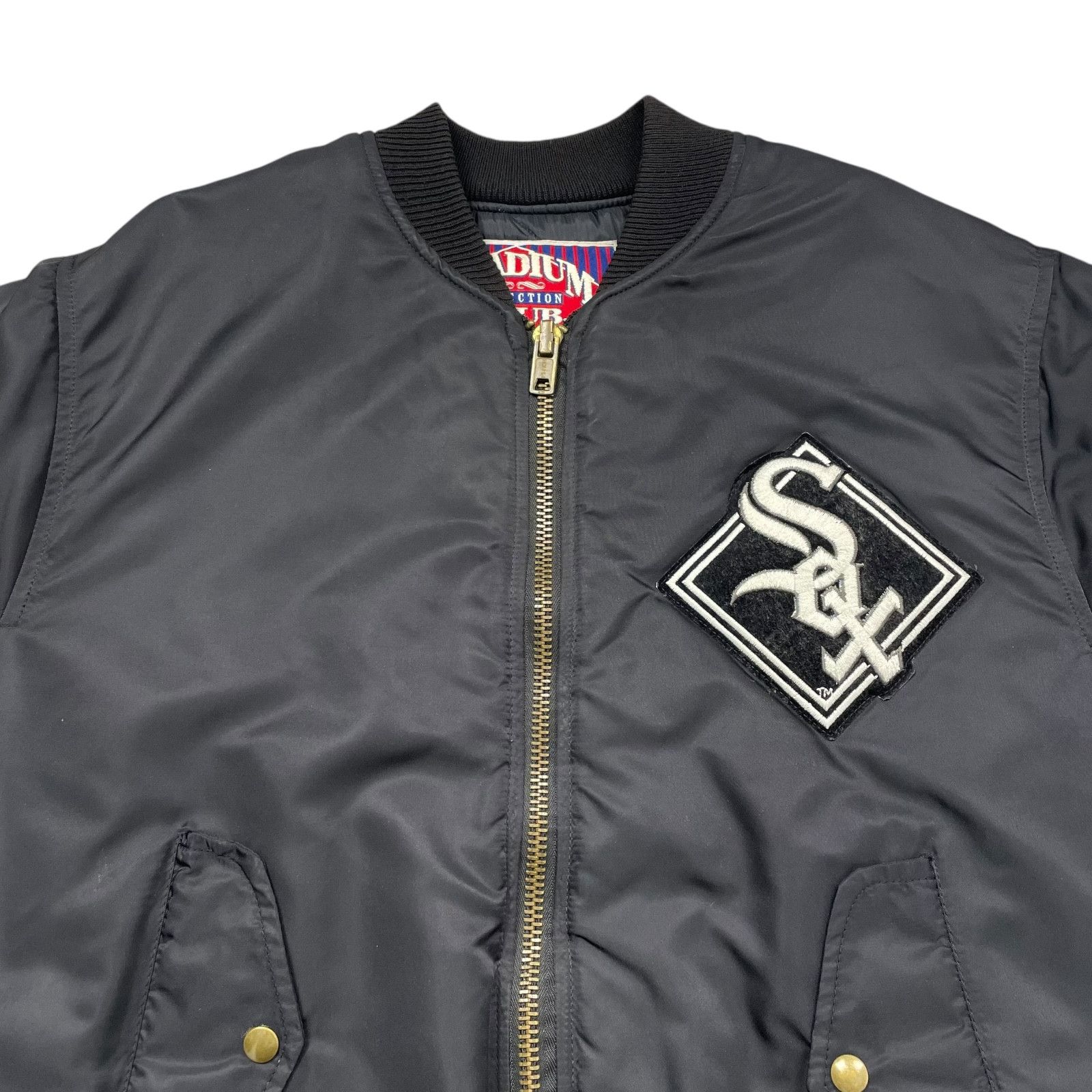 MLB RARE VTG 90s CHICAGO WHITE SOX BOMBER PUFFER SATIN JACKET L Size US L / EU 52-54 / 3 - 4 Thumbnail